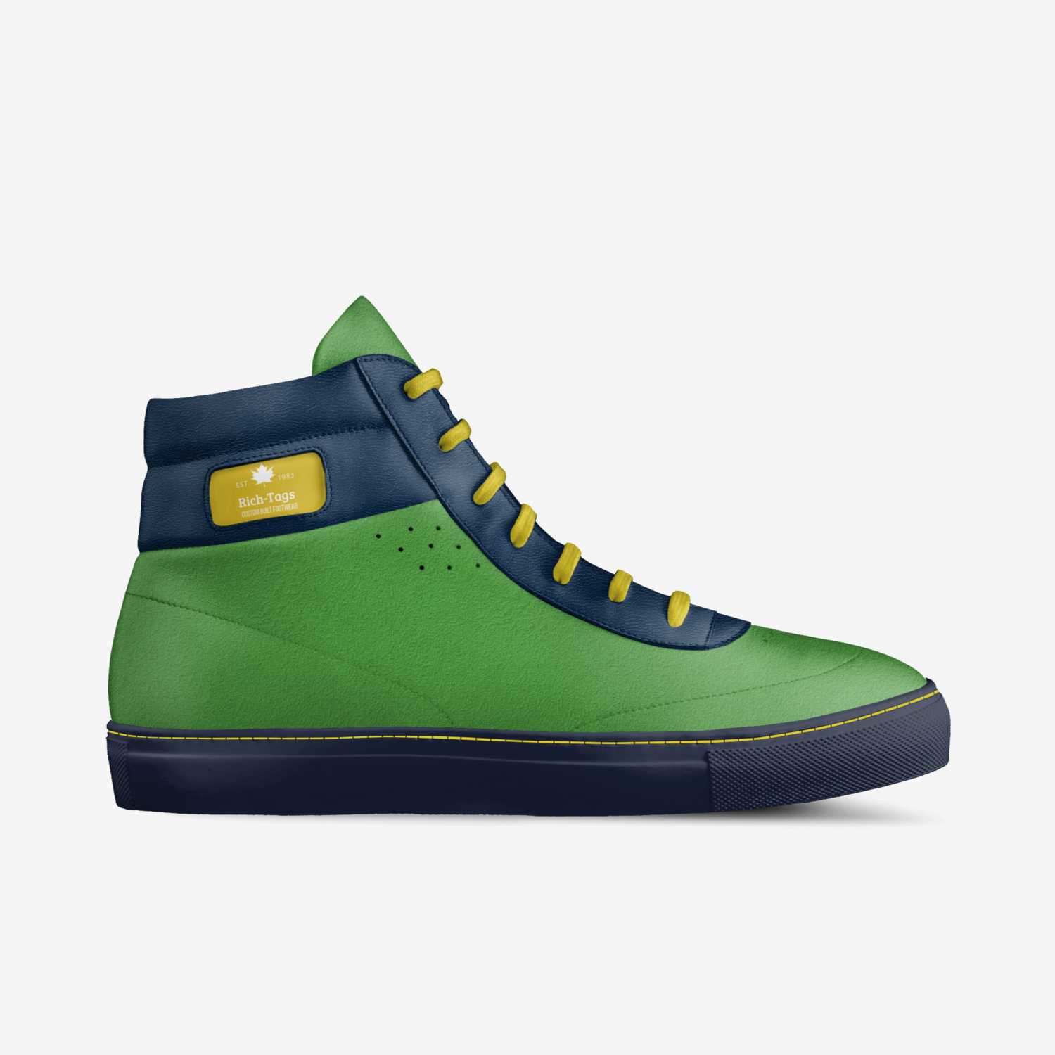 Rich-Tags custom made in Italy shoes by Alfonya Mccray | Side view