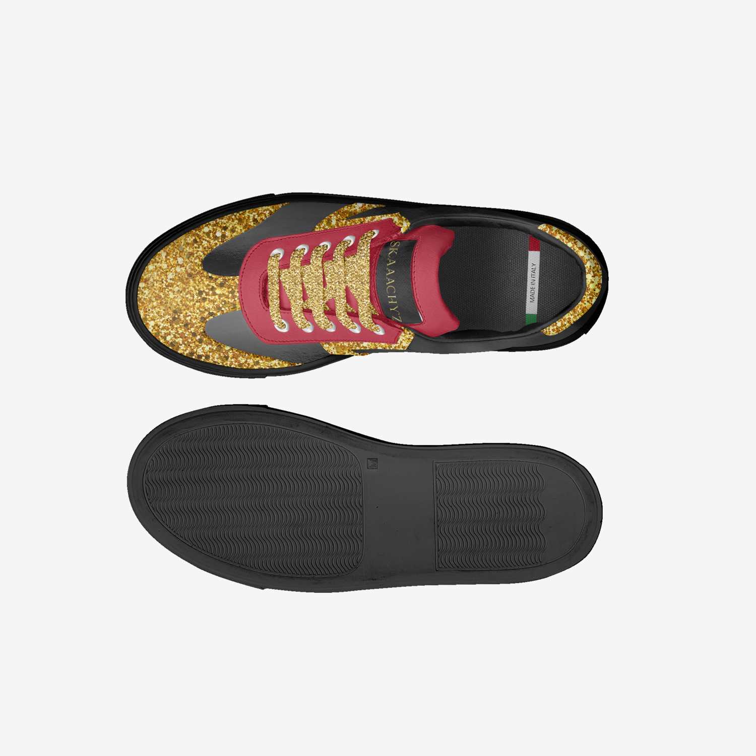 SKAAACHYZ custom made in Italy shoes by Curtis Knight | Top view