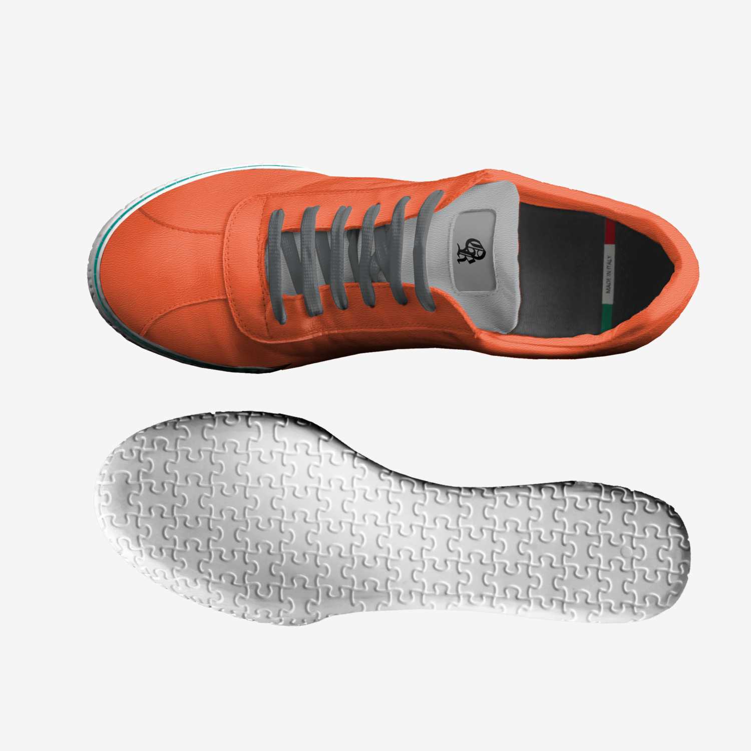 I Canvas Titian custom made in Italy shoes by Oscar Raphael | Top view