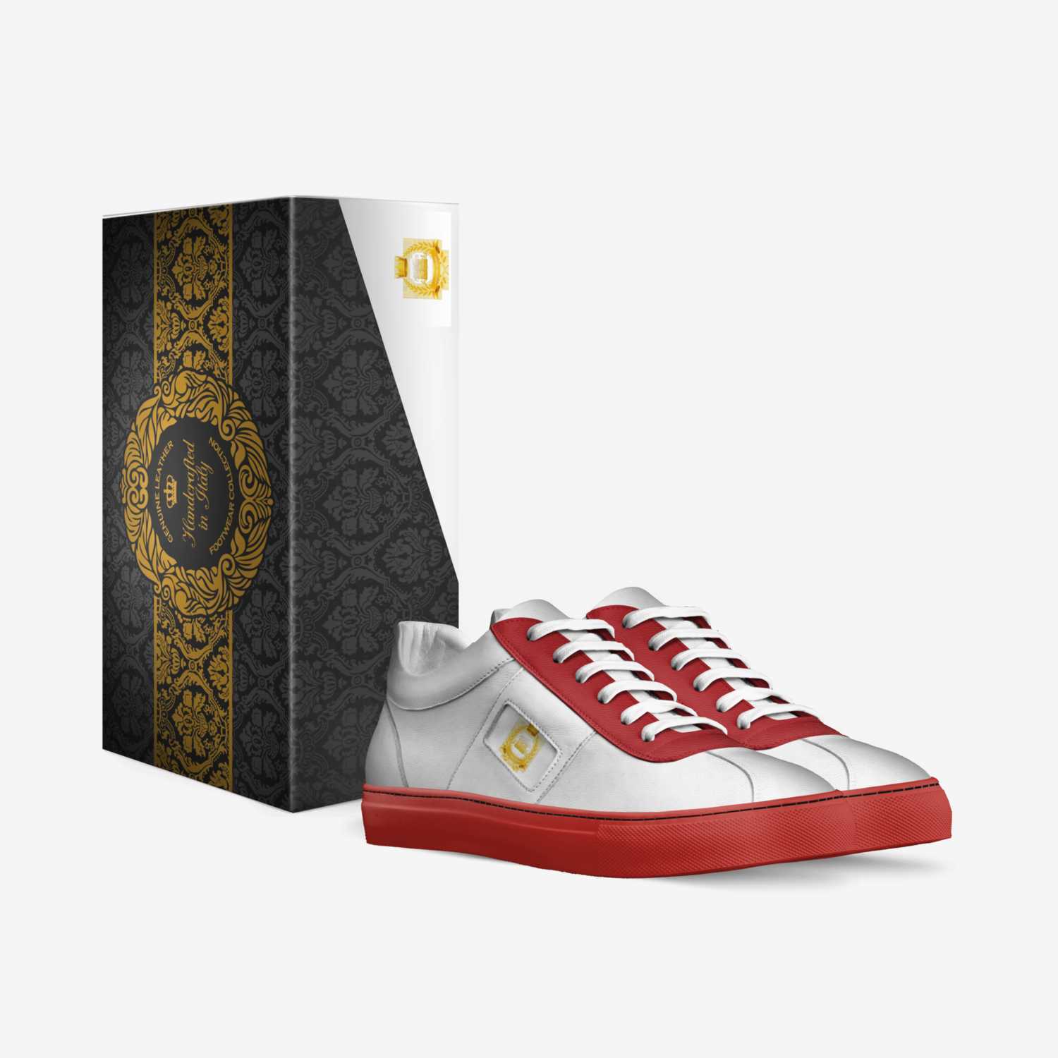 Kingdom Akademiks custom made in Italy shoes by Shae Thomas | Box view