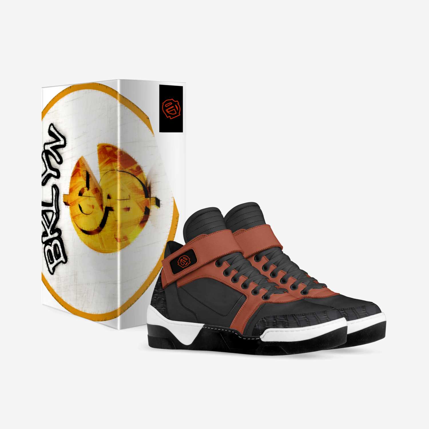 LOE BBall/BKLYN custom made in Italy shoes by Jamar Fludd | Box view