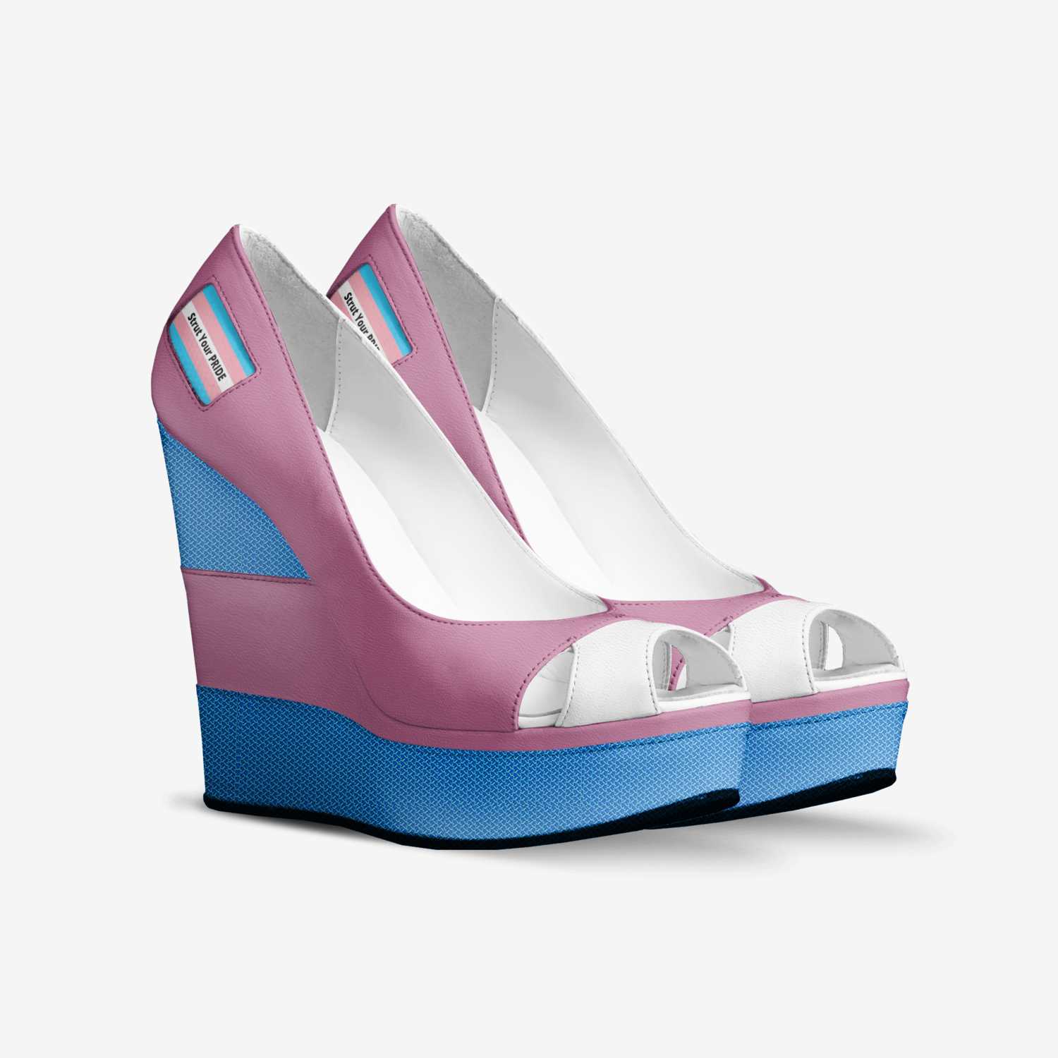 Strut Your Pride custom made in Italy shoes by Jevon Martin | Double view