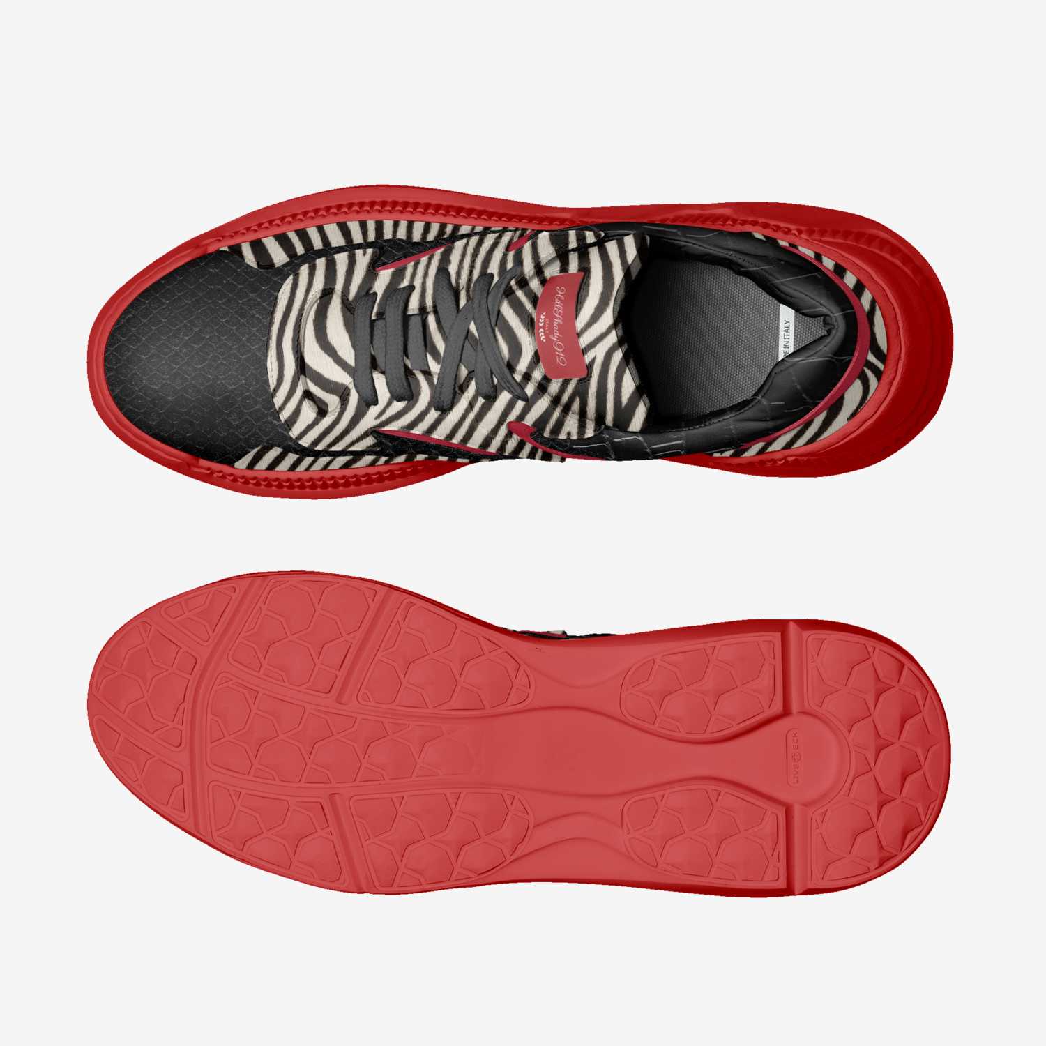 HillShady912 custom made in Italy shoes by DeAundre Perry | Top view