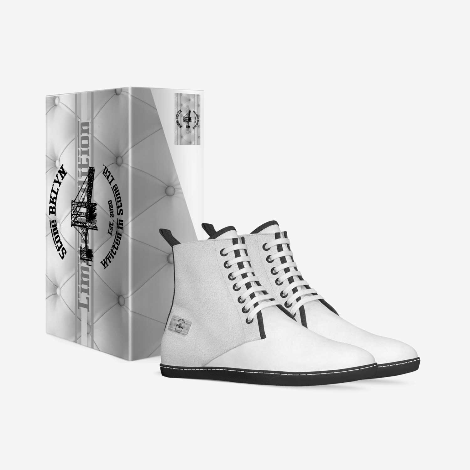 STONE White custom made in Italy shoes by Kevin Marron | Box view
