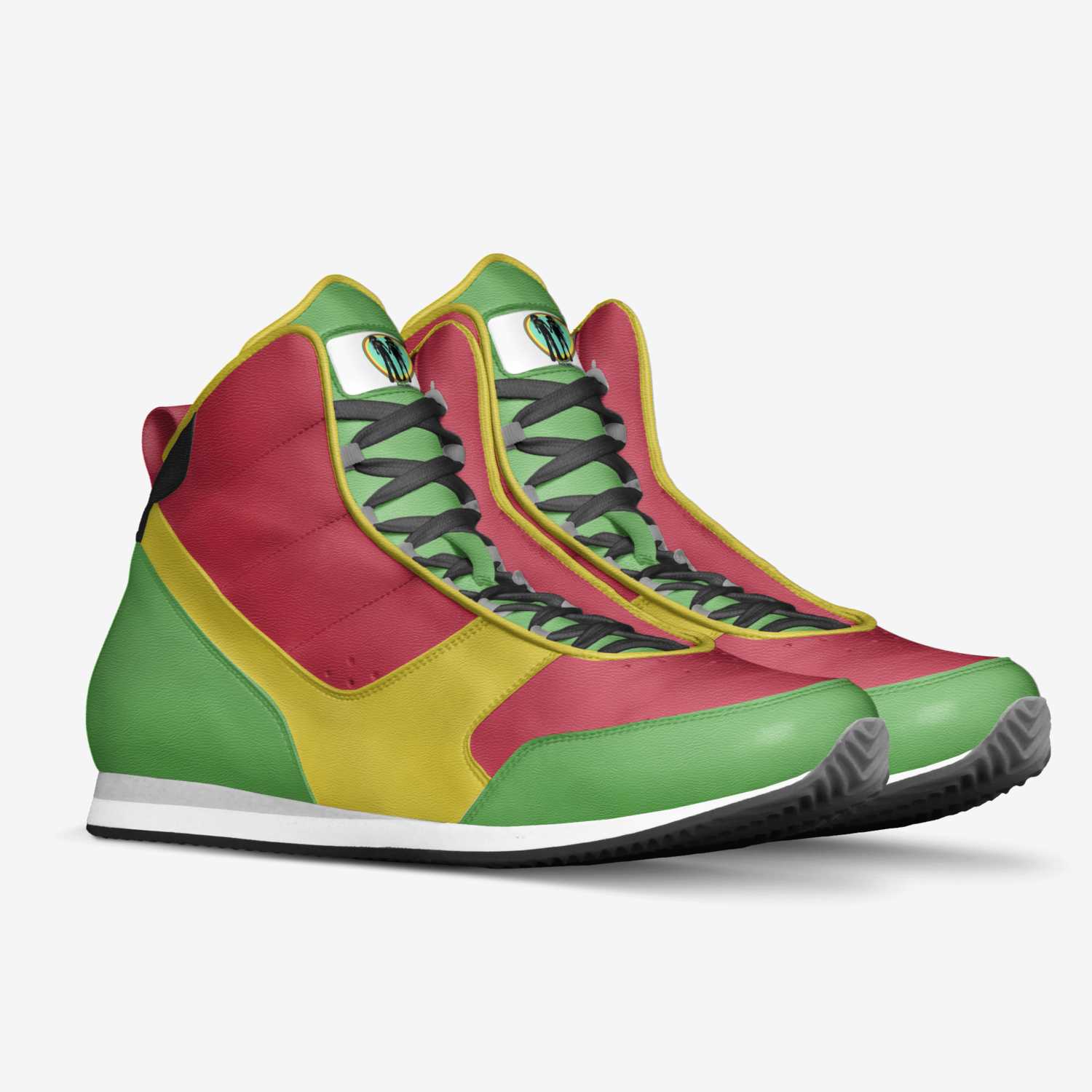 Rasta Unity custom made in Italy shoes by Christopher Genius | Double view
