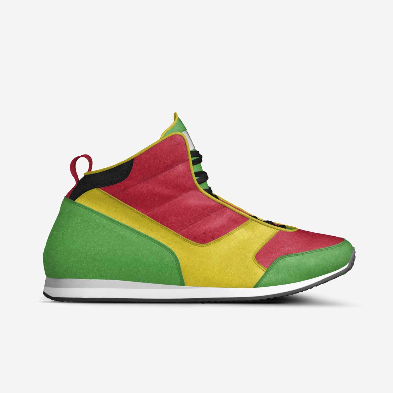 Rasta Unity custom made in Italy shoes by Christopher Genius | Side view
