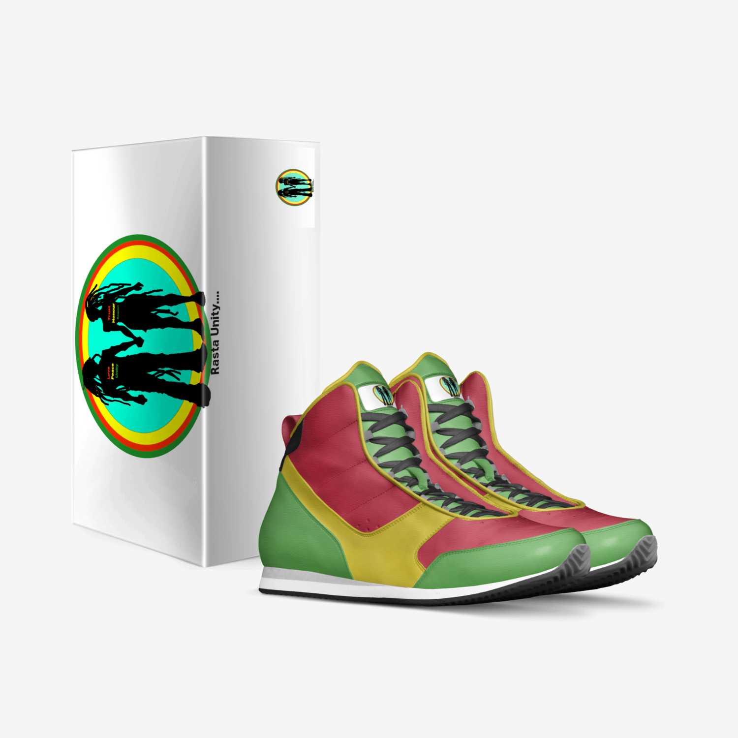 Rasta Unity custom made in Italy shoes by Christopher Genius | Box view