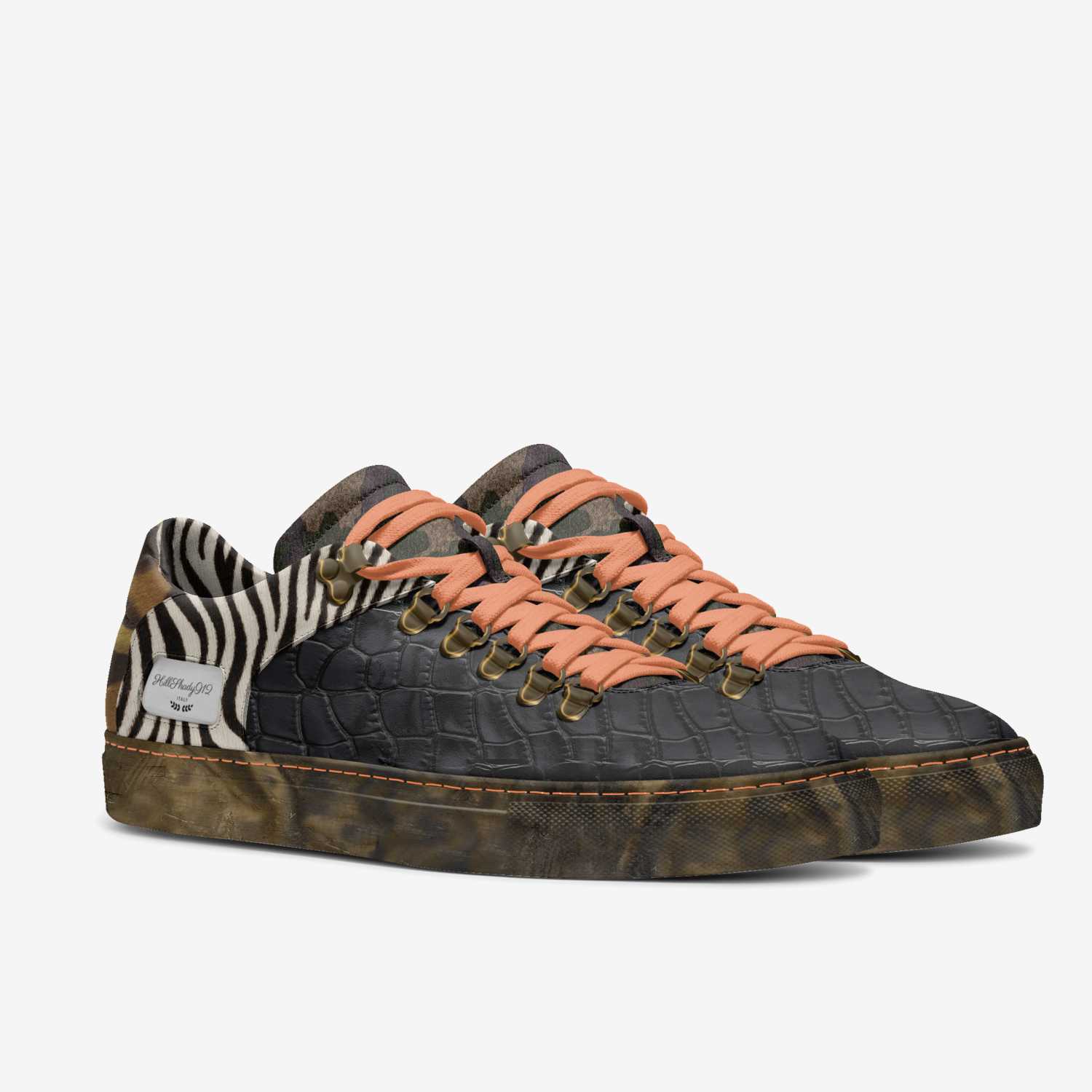 HillShady912  custom made in Italy shoes by DeAundre Perry | Double view
