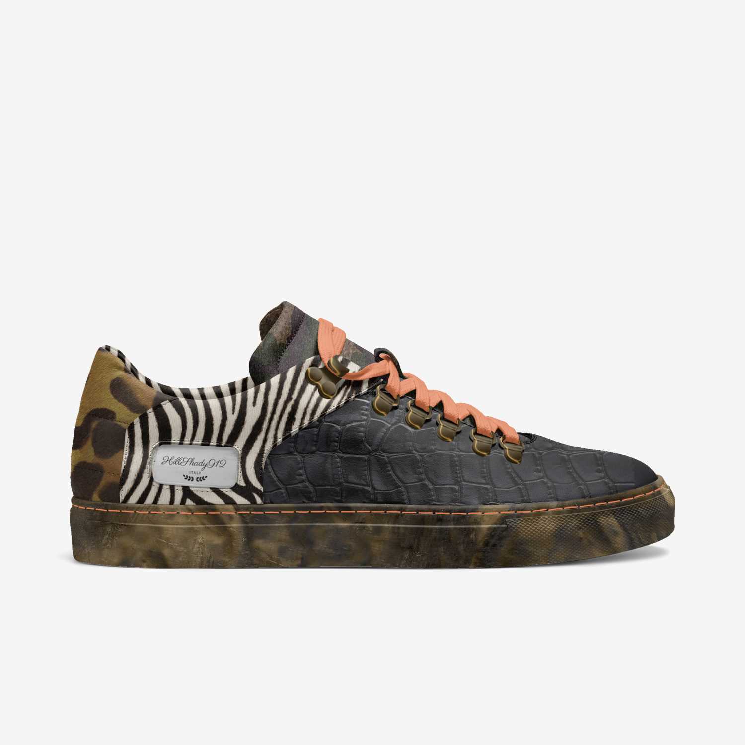 HillShady912  custom made in Italy shoes by DeAundre Perry | Side view