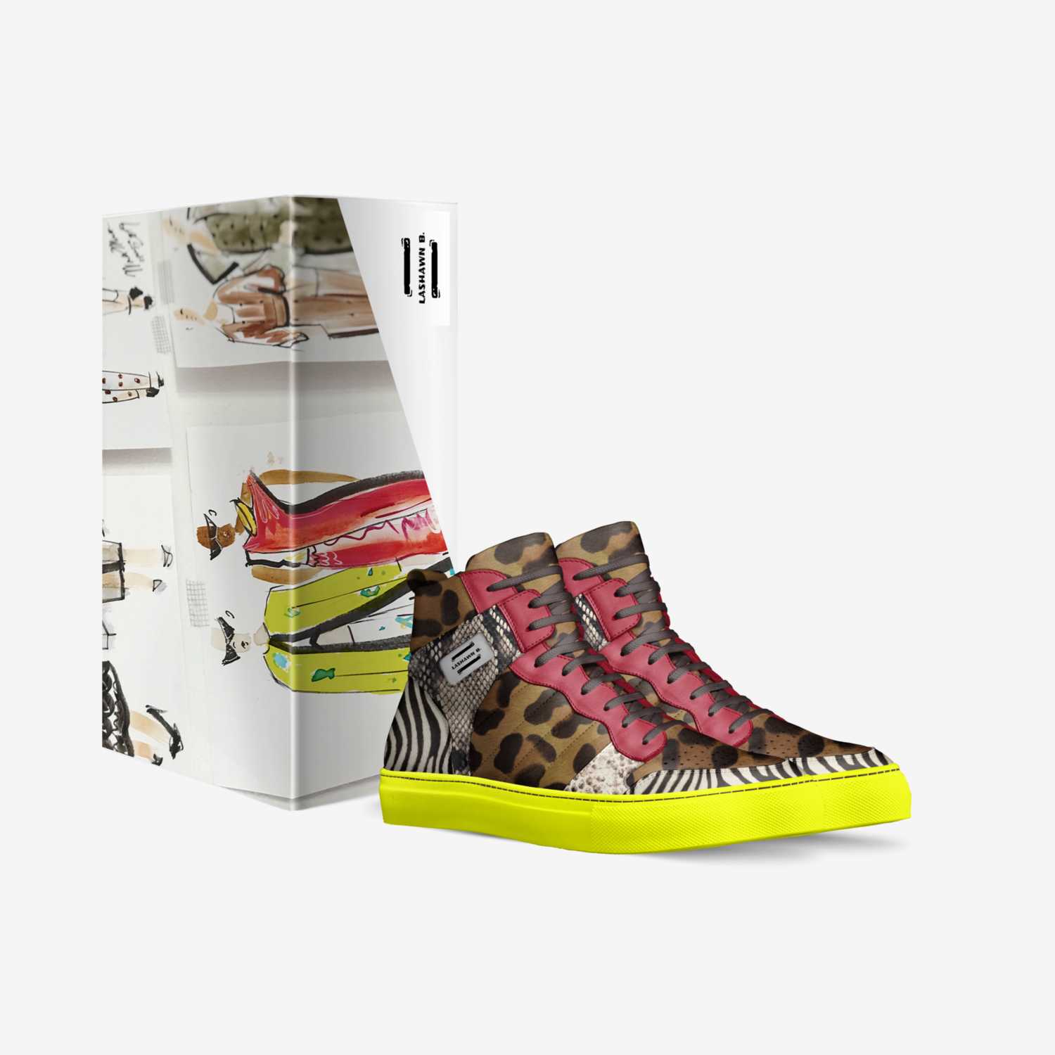 Sophie Velvet custom made in Italy shoes by Lashawn S Butler | Box view