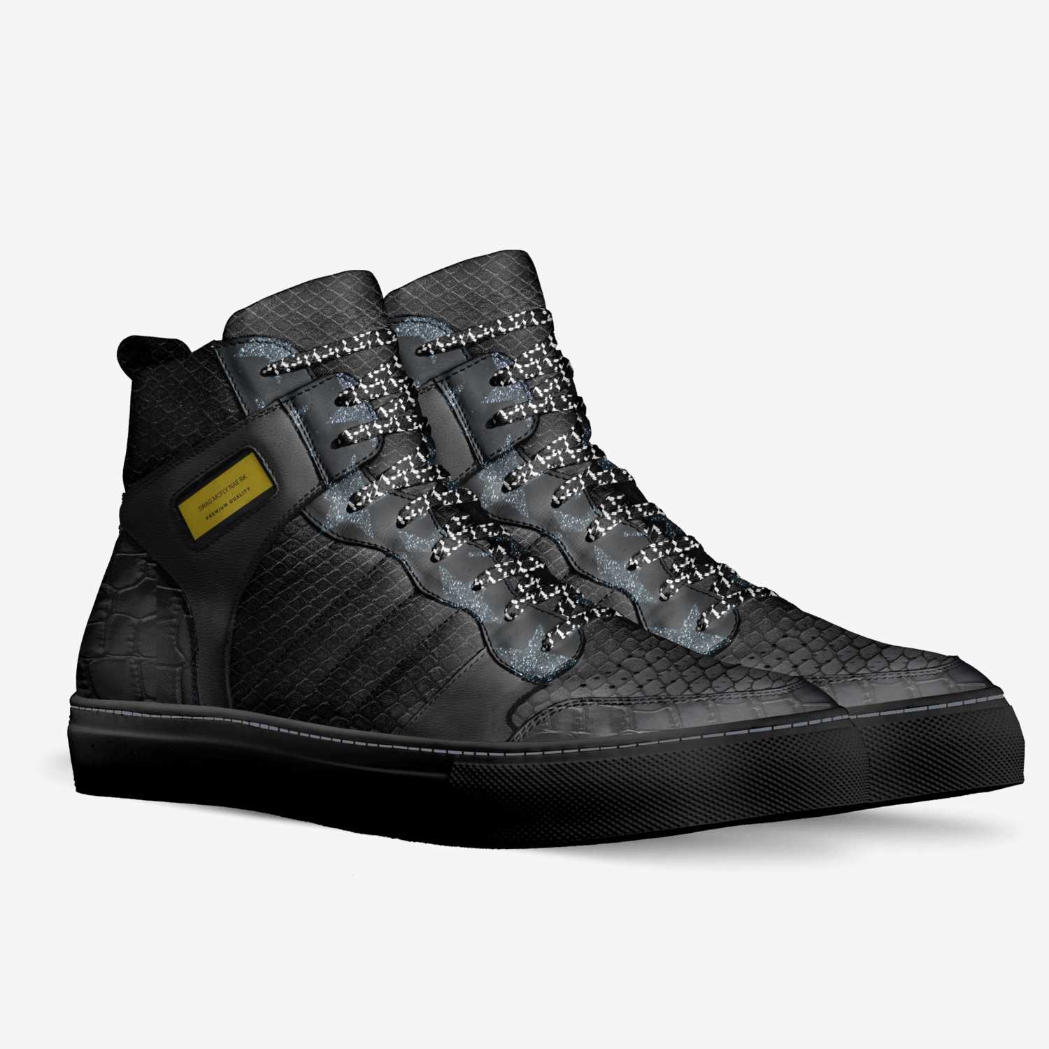 Swag McFly NAE BK custom made in Italy shoes by Rechard R Newman | Double view