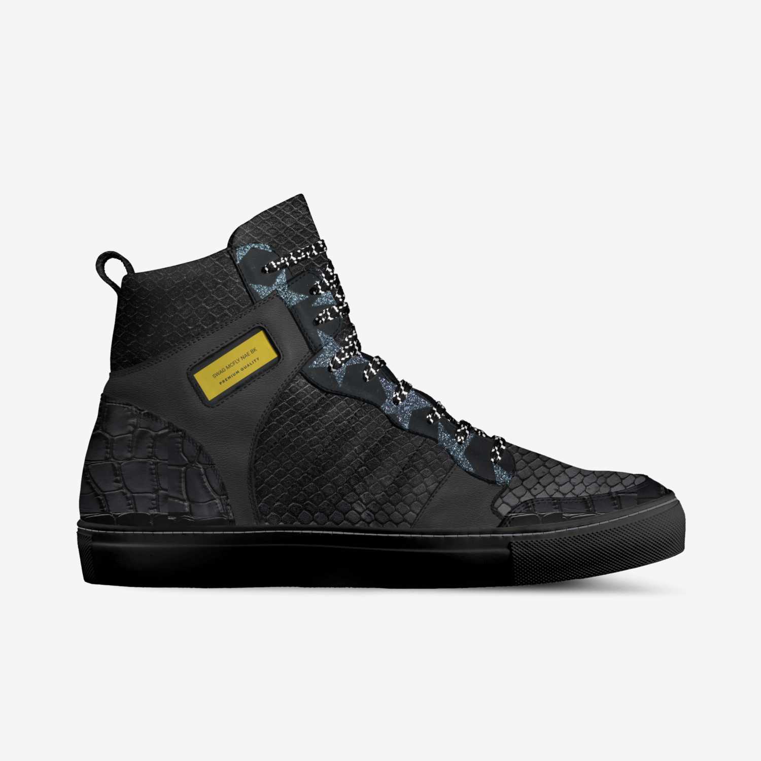 Swag McFly NAE BK custom made in Italy shoes by Rechard R Newman | Side view