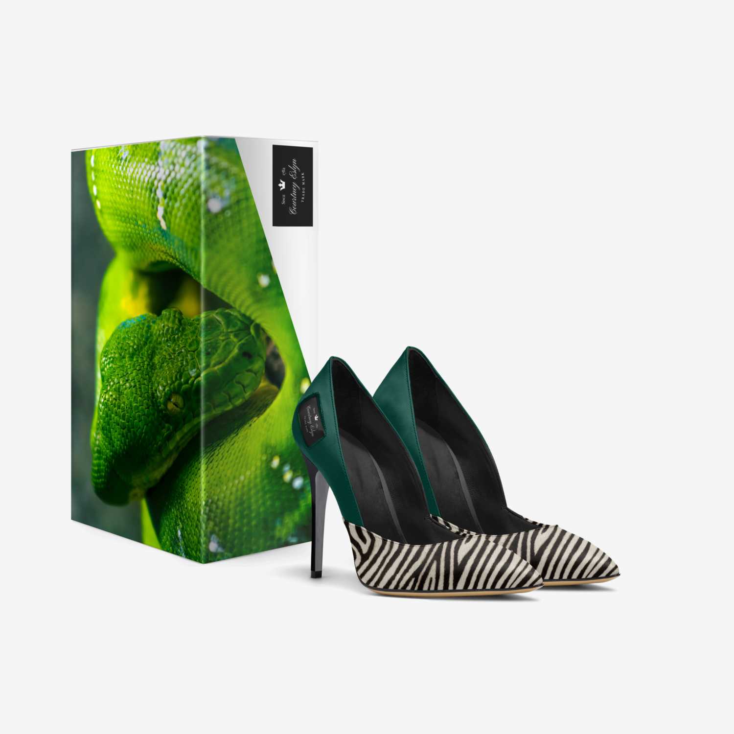 Courtney Eslyn custom made in Italy shoes by Danielle Porterfield | Box view
