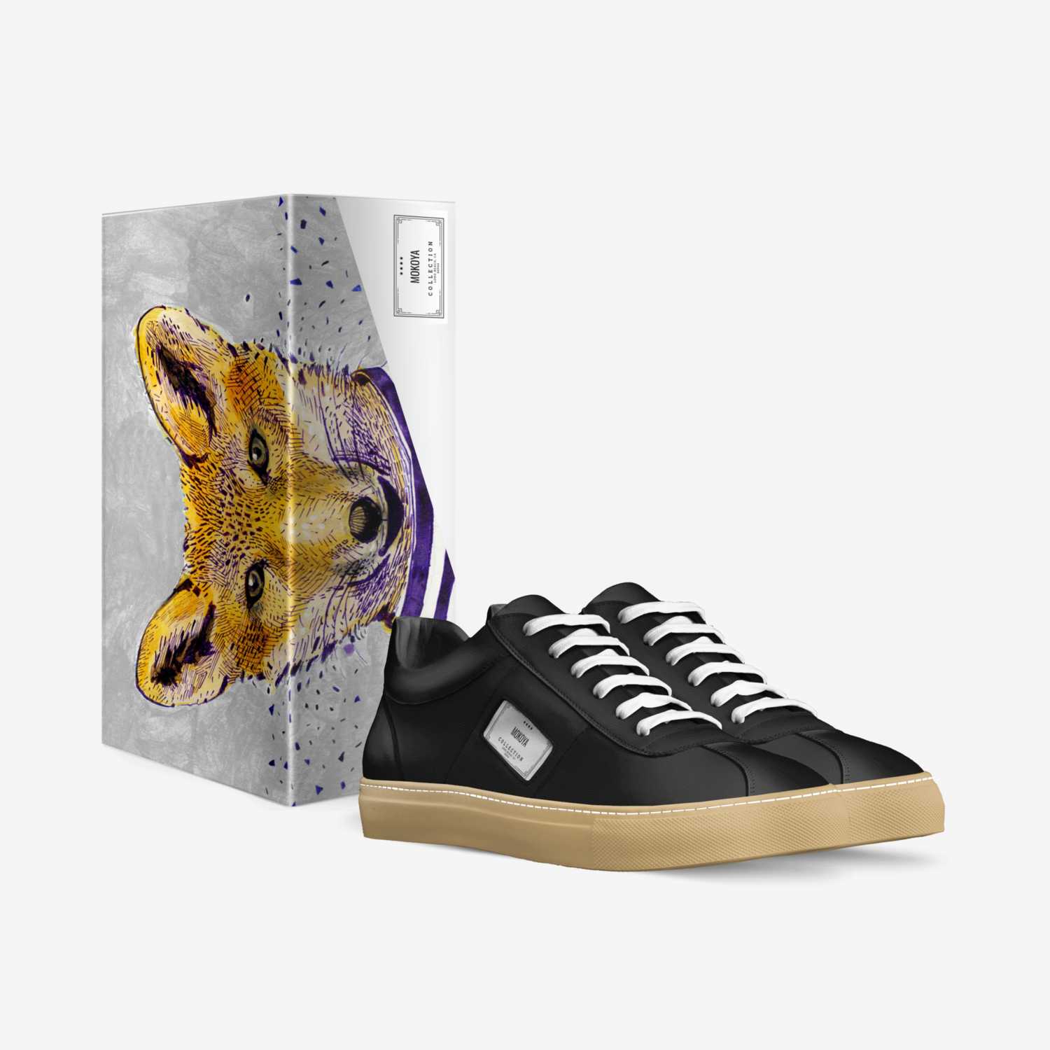 mokoya custom made in Italy shoes by Ousmane Lah | Box view