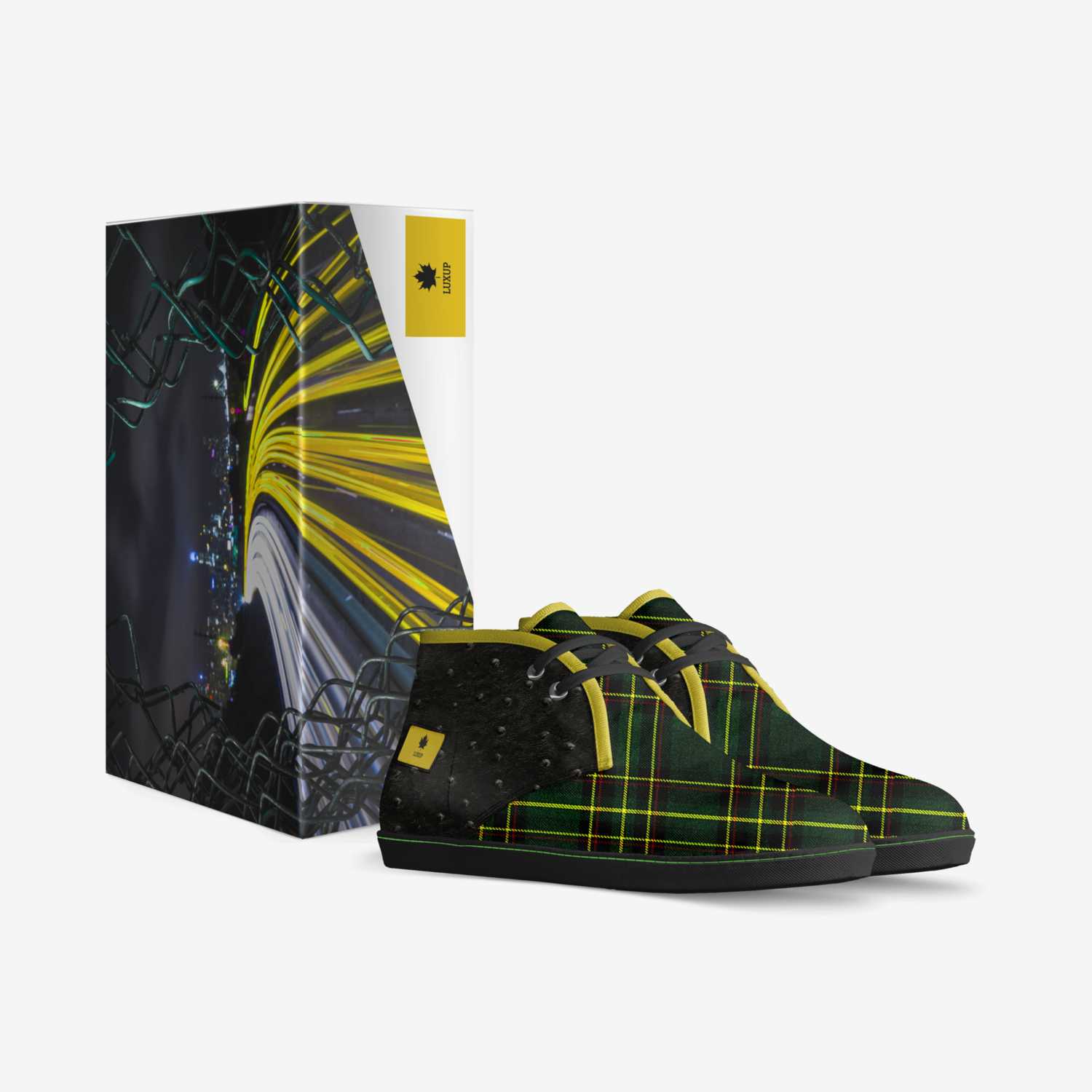 Luxup custom made in Italy shoes by Dwayne White | Box view