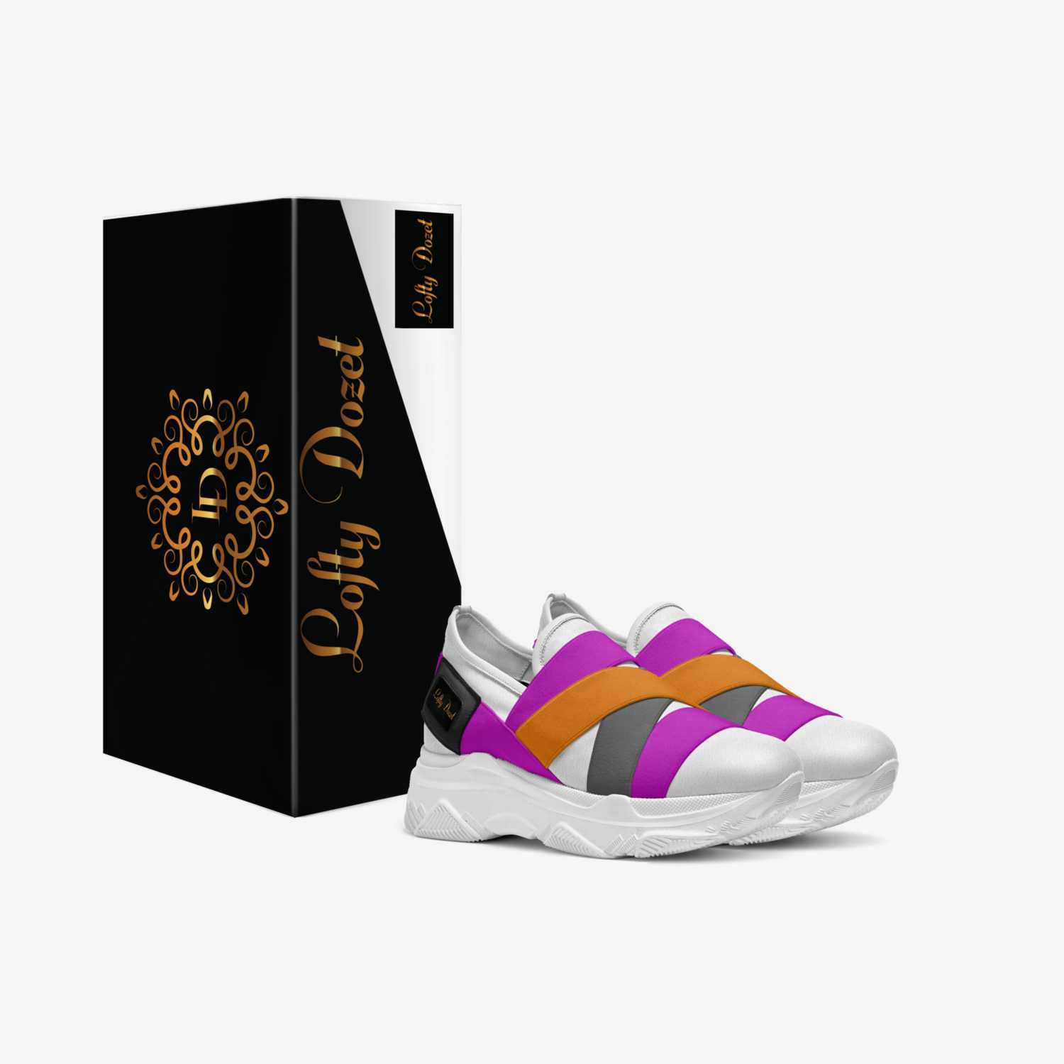 Hip custom made in Italy shoes by Adedoyin Olofintuyi | Box view