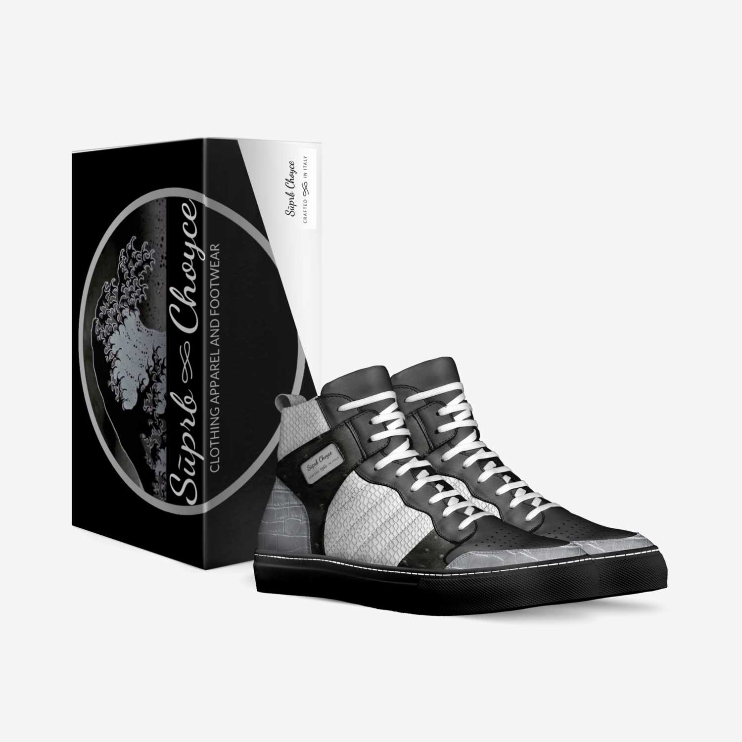 Sūprb Choyce  custom made in Italy shoes by Omari Choyce | Box view