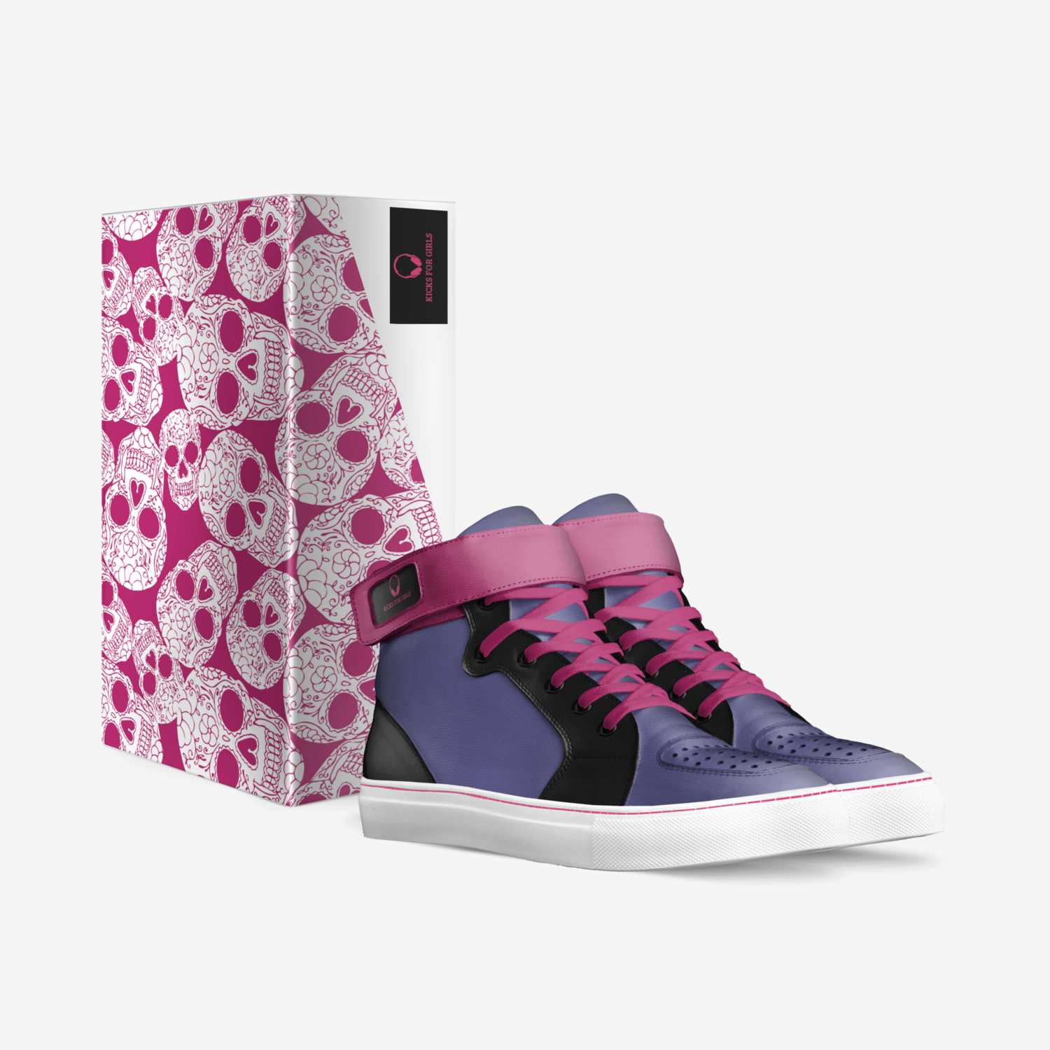 Kicks for girls custom made in Italy shoes by Kassie Drudge | Box view