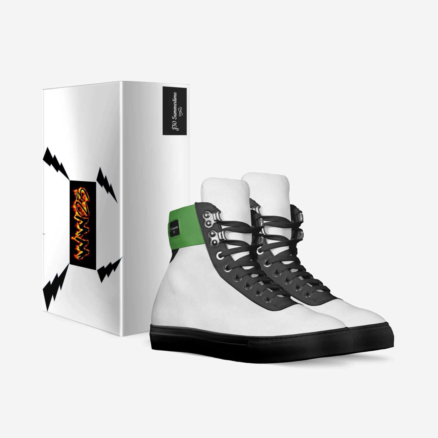J30 Summertime custom made in Italy shoes by Justin Williams | Box view