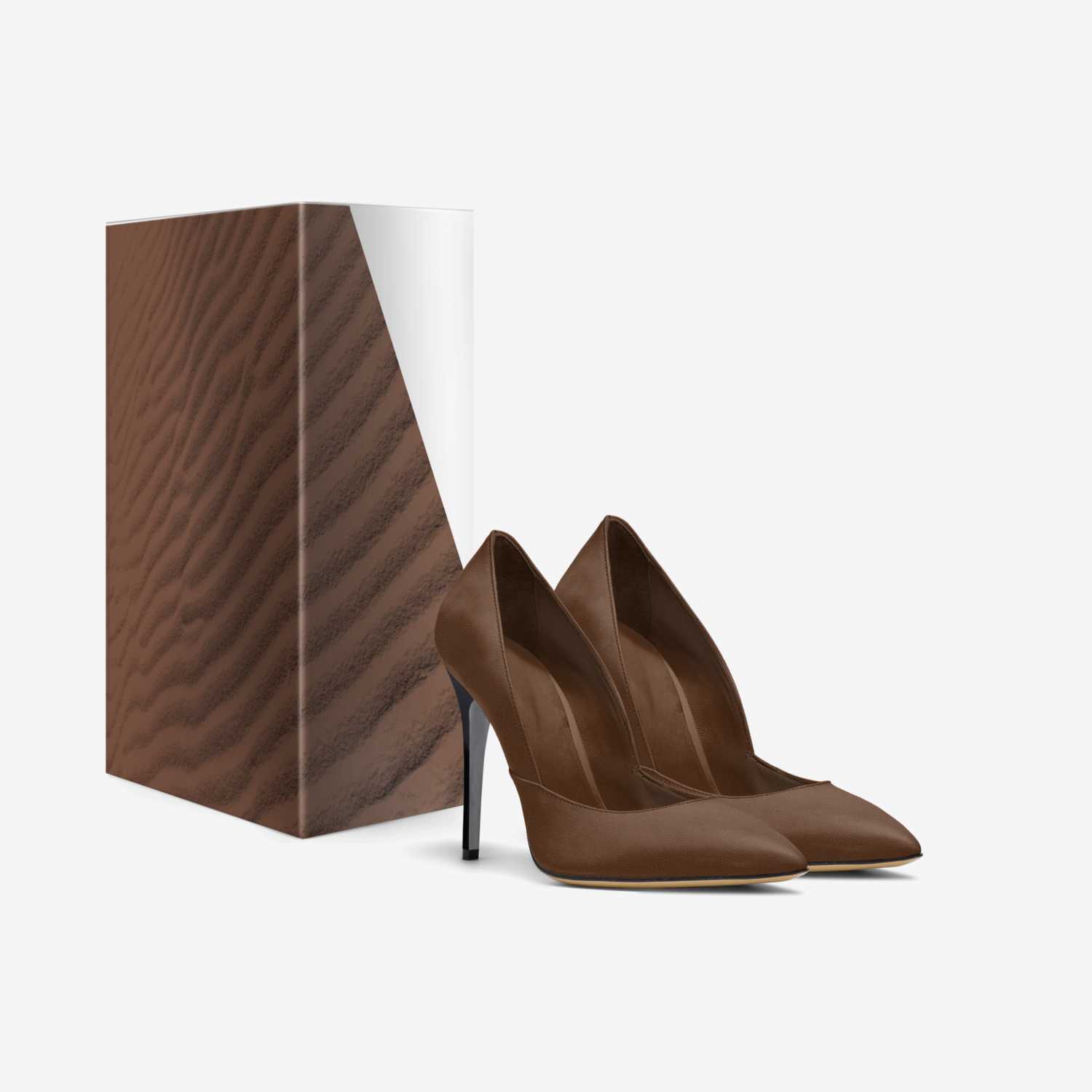Shades of Brown custom made in Italy shoes by April Paxton | Box view