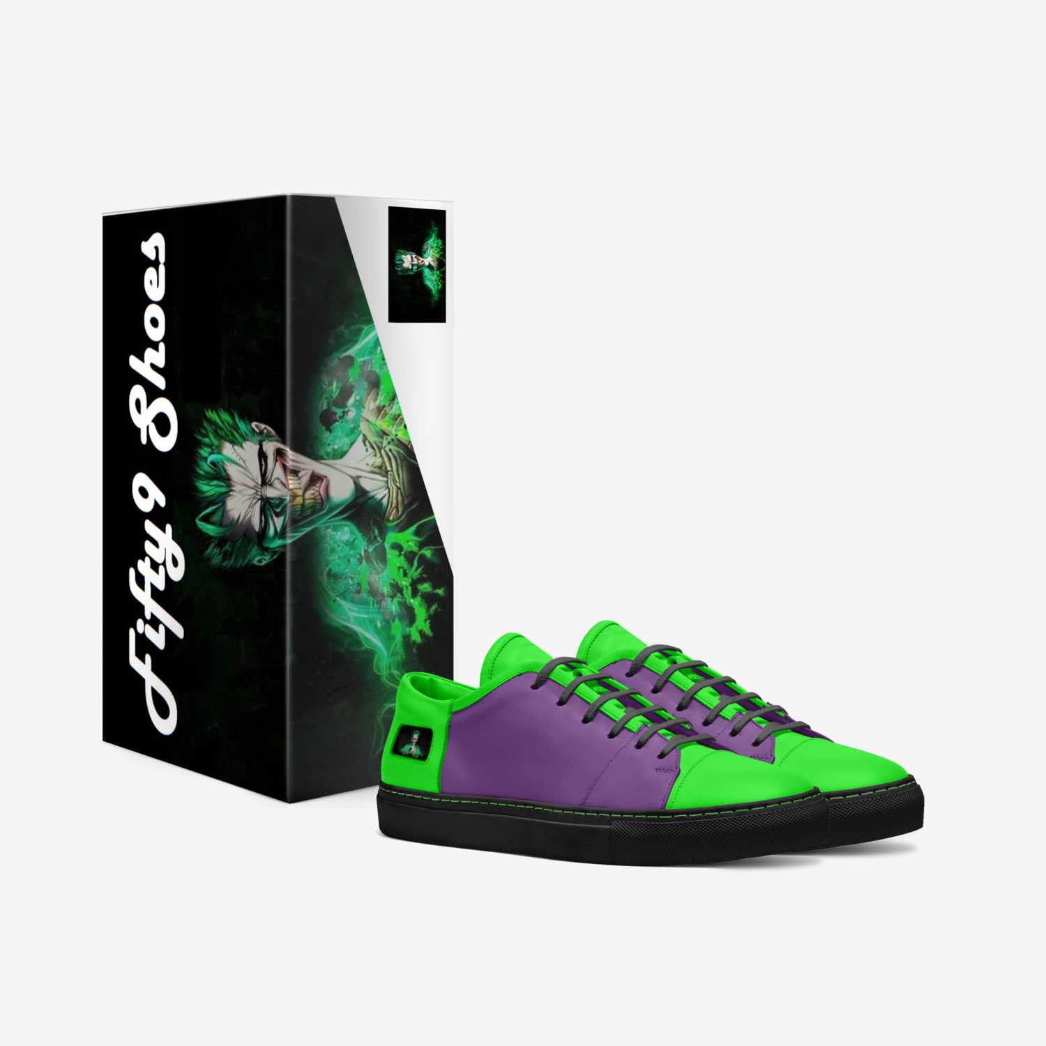 The Joker custom made in Italy shoes by Luke Trapp | Box view