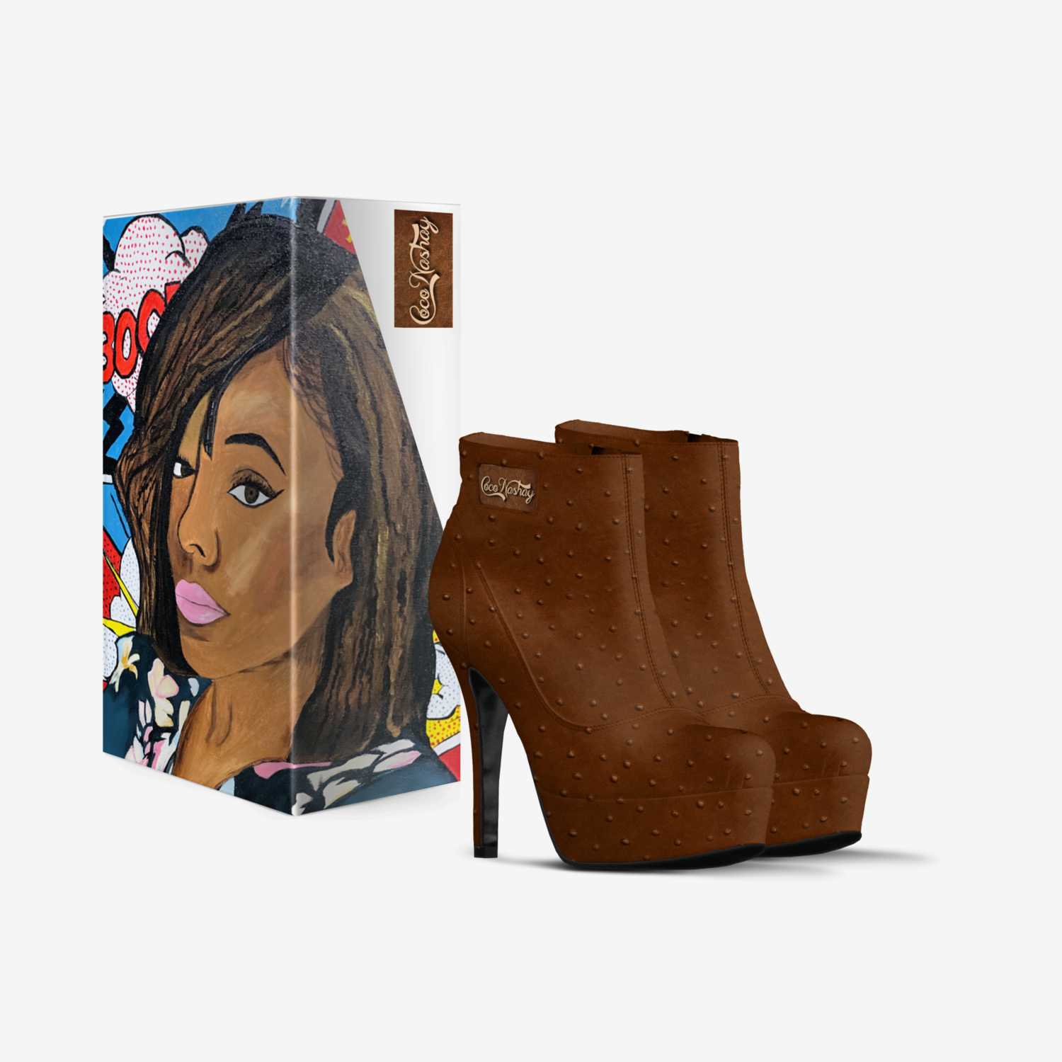 Fantaejah custom made in Italy shoes by Nakesha Caldwell | Box view