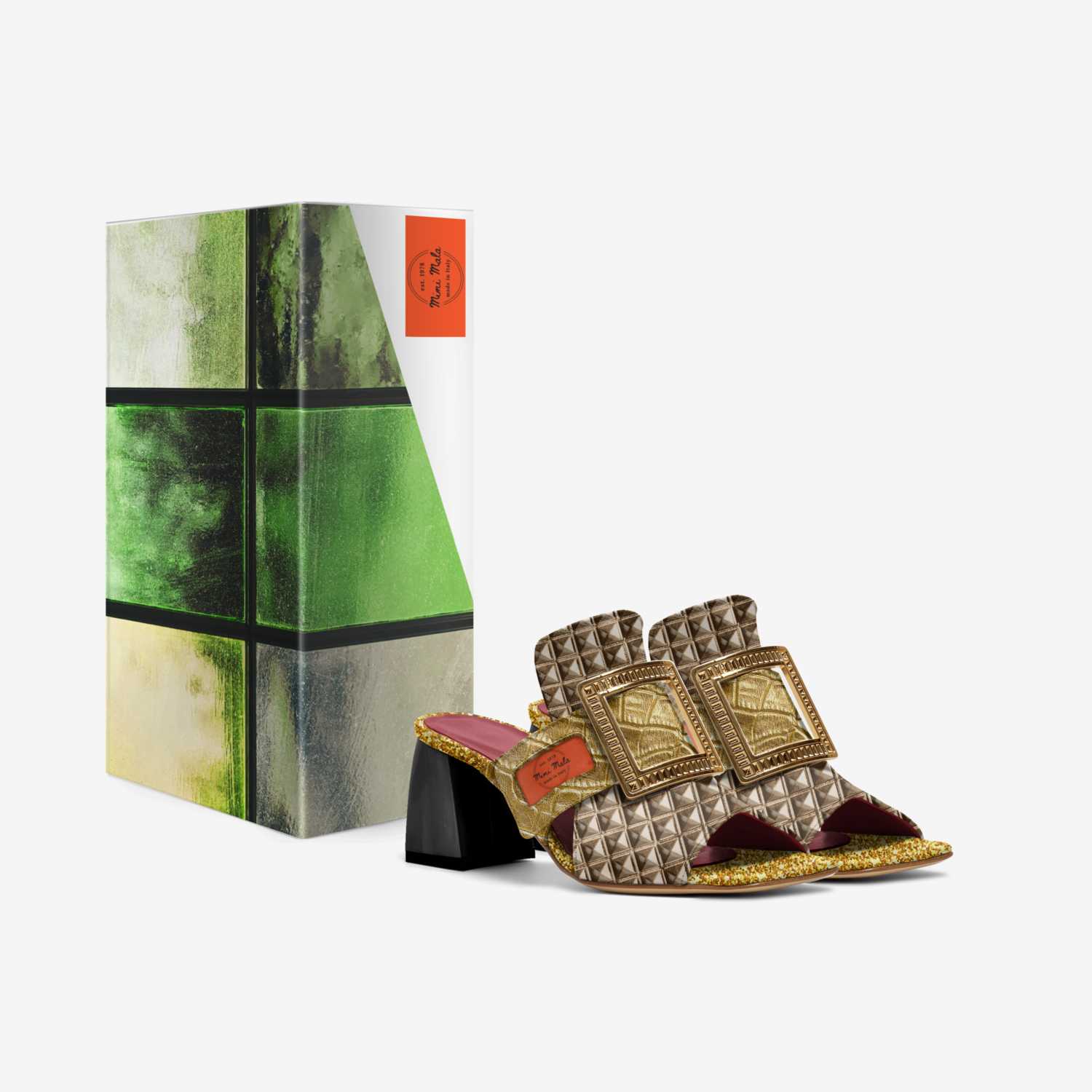 Mimi Mala custom made in Italy shoes by Masterprintz Print & Design | Box view