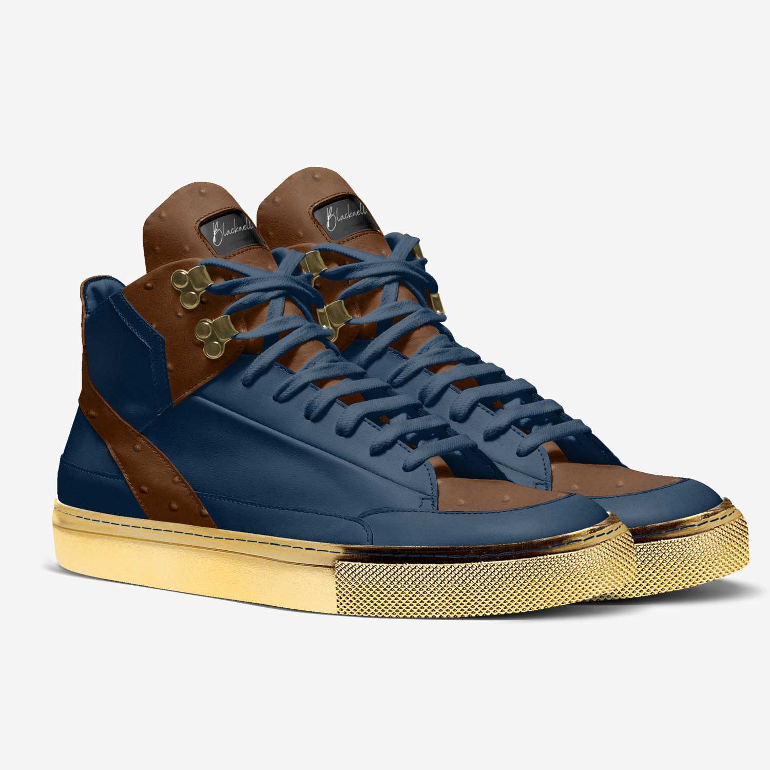Jackson custom made in Italy shoes by Lawrence D. Blackwell | Double view