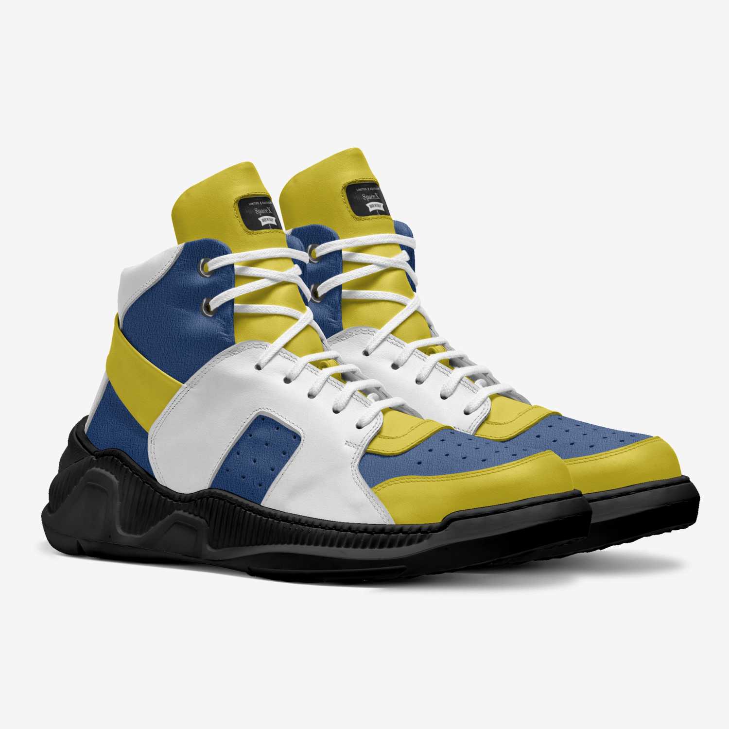 SpaceX custom made in Italy shoes by Travon Brown | Double view