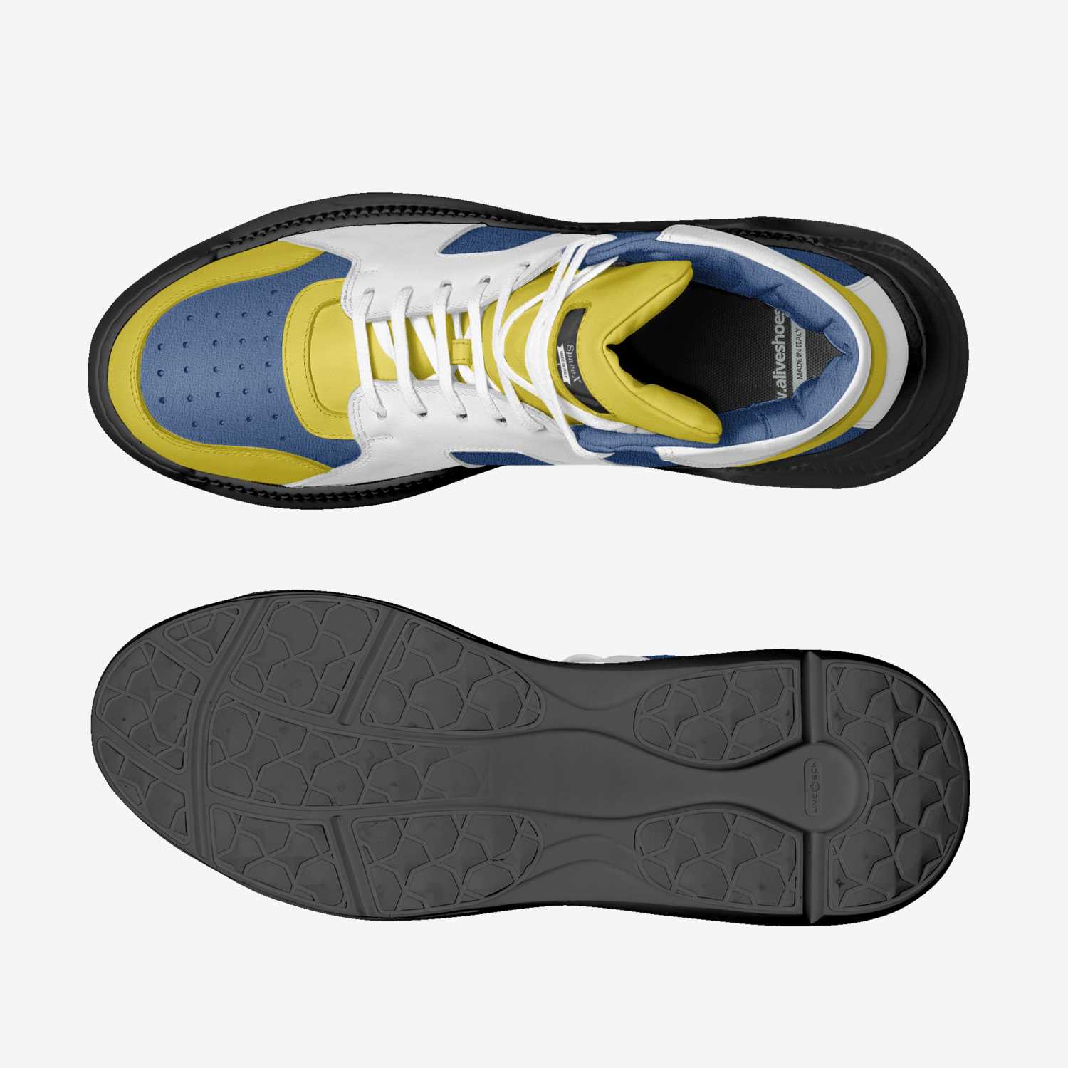 SpaceX custom made in Italy shoes by Travon Brown | Top view