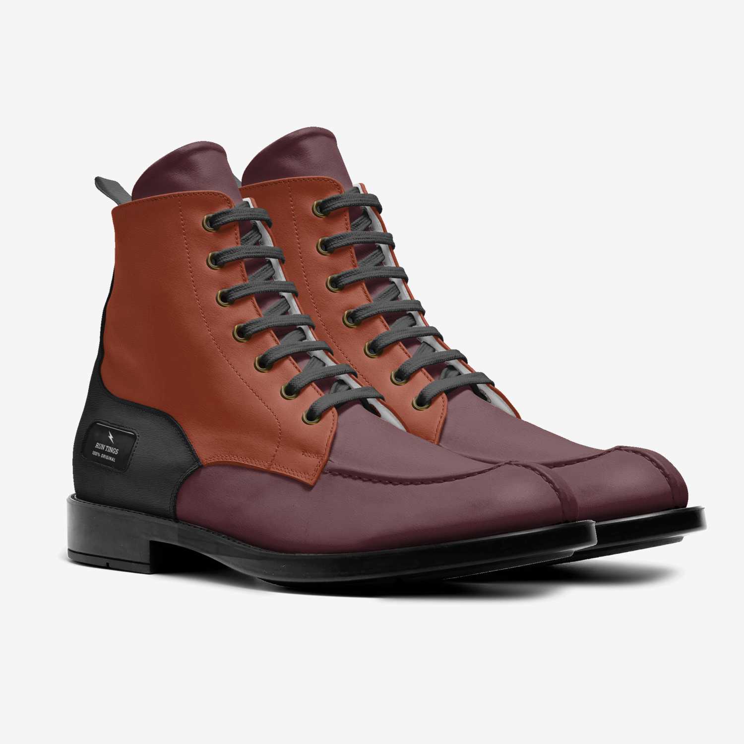Run Tings custom made in Italy shoes by Jozanne Marie | Double view