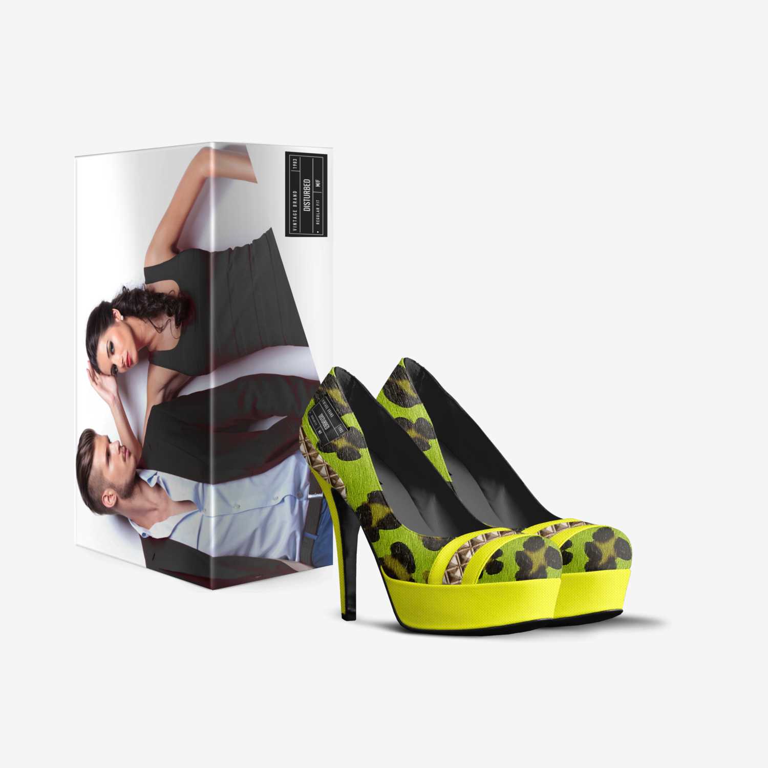 Disturbed custom made in Italy shoes by Fereca Jancley Footwear | Box view