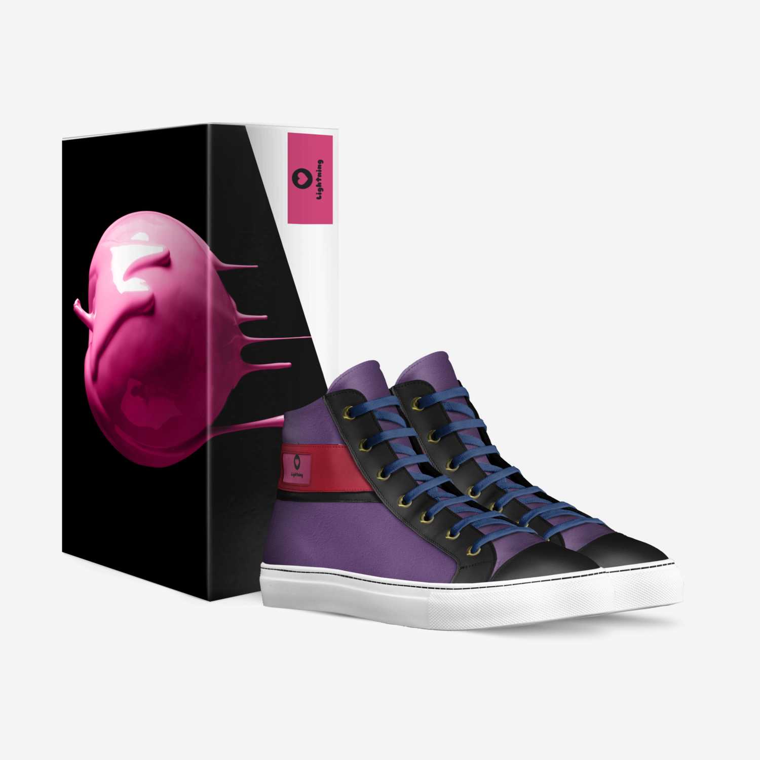 Lightning custom made in Italy shoes by Kelsey Hagstrom | Box view
