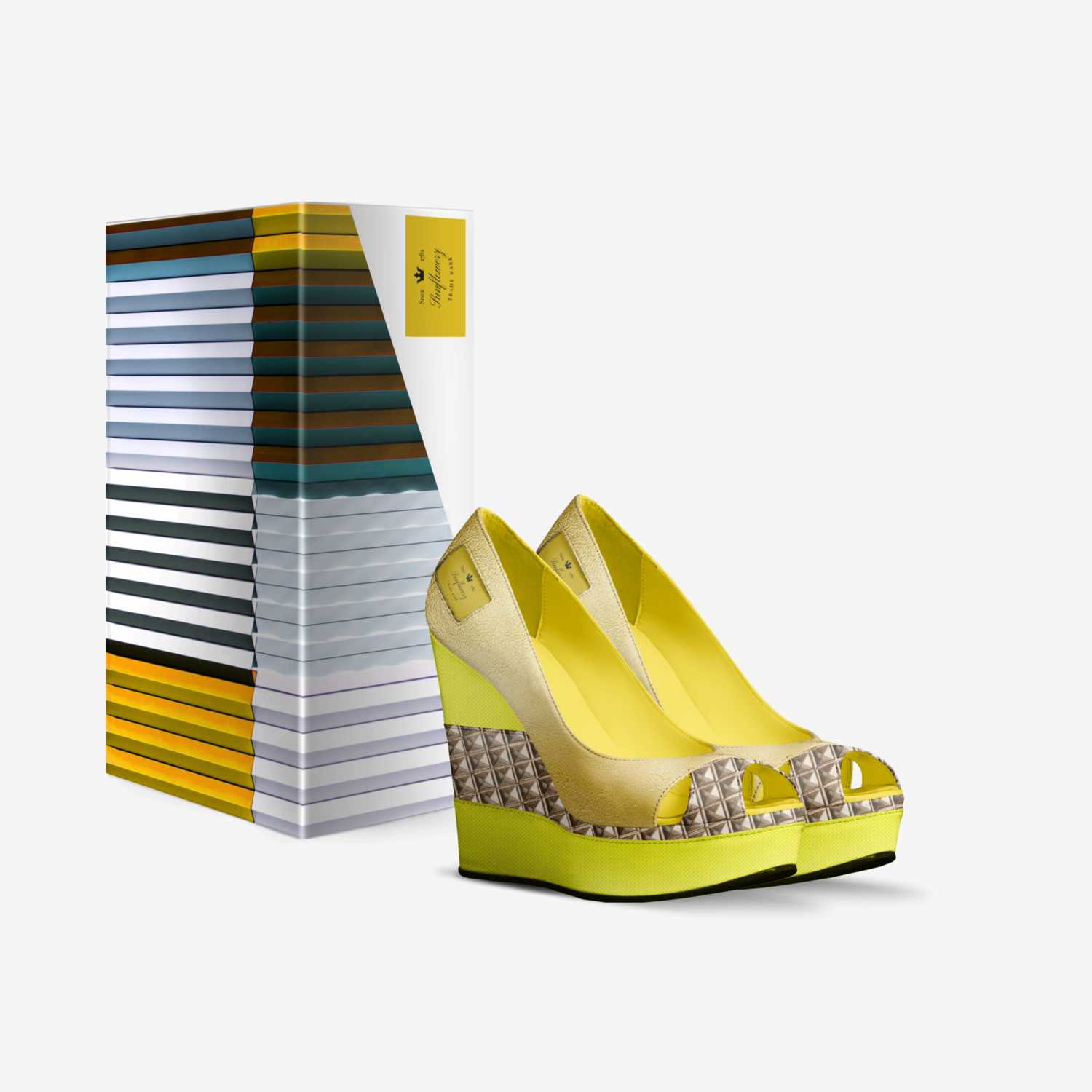 Sunflowerz custom made in Italy shoes by Fereca Jancley Footwear | Box view