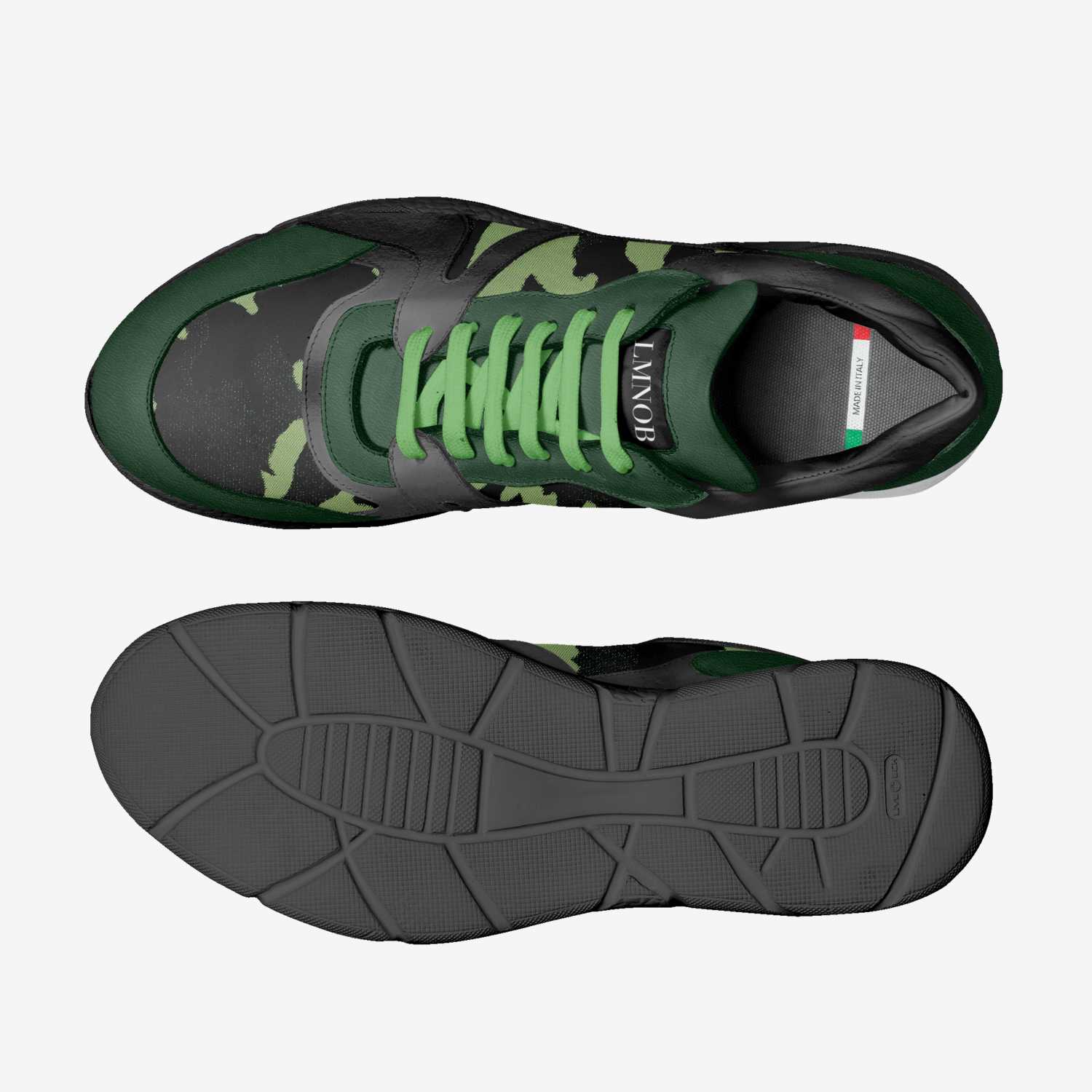 Pine custom made in Italy shoes by Lawrence Blackwell | Top view
