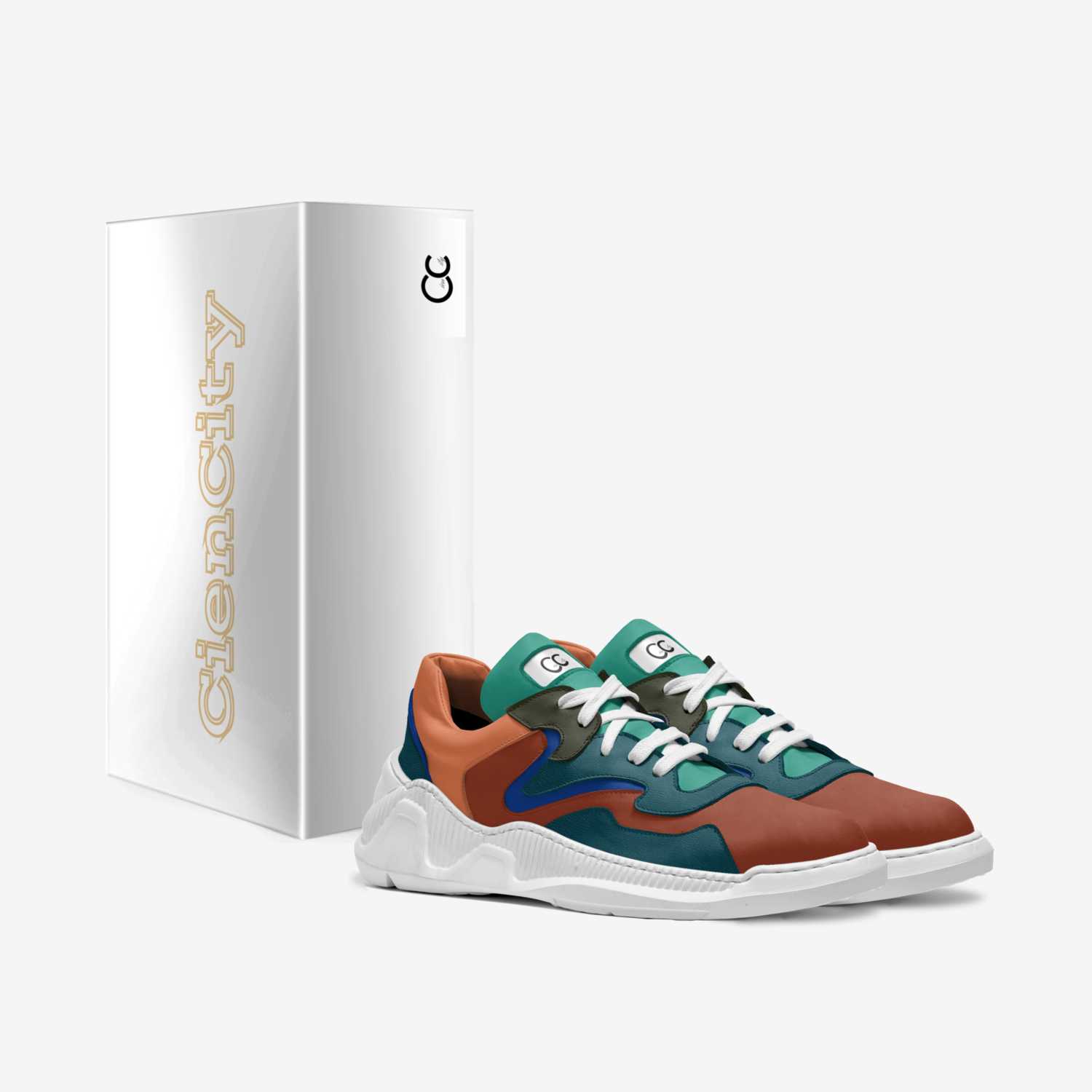 CienCity custom made in Italy shoes by Cientell Morris-flowers | Box view