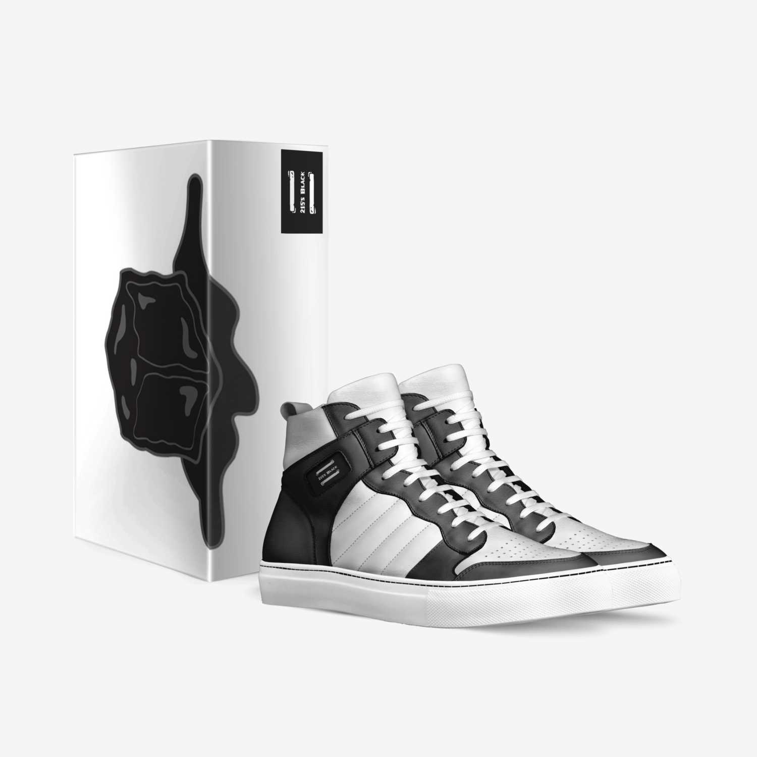 215 Black& white's custom made in Italy shoes by Frank Brewer | Box view