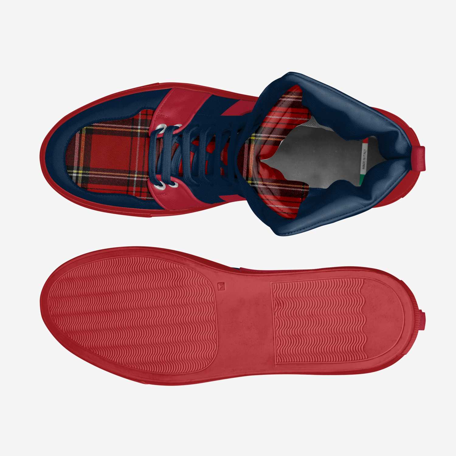 Golden shoes custom made in Italy shoes by William Djamen | Top view