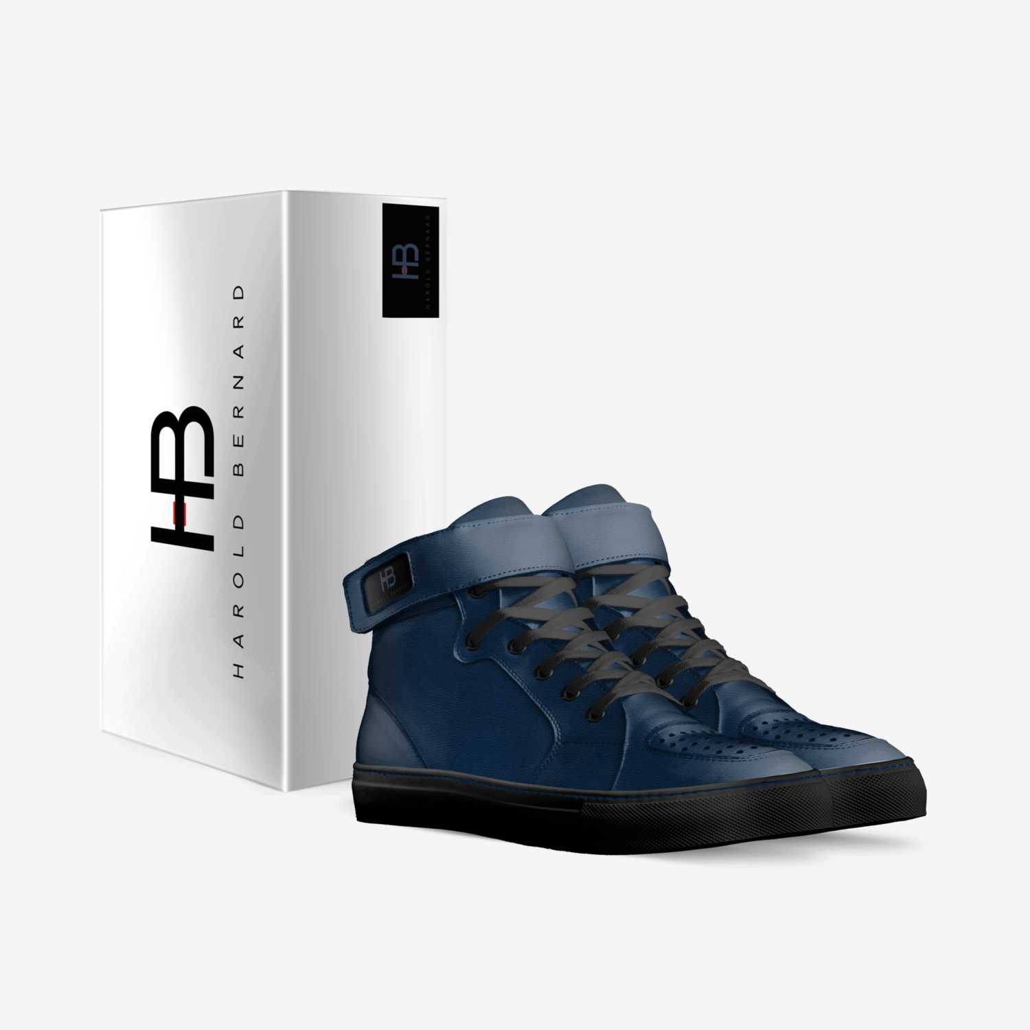 Mansa (blue) custom made in Italy shoes by Nikki Makk | Box view