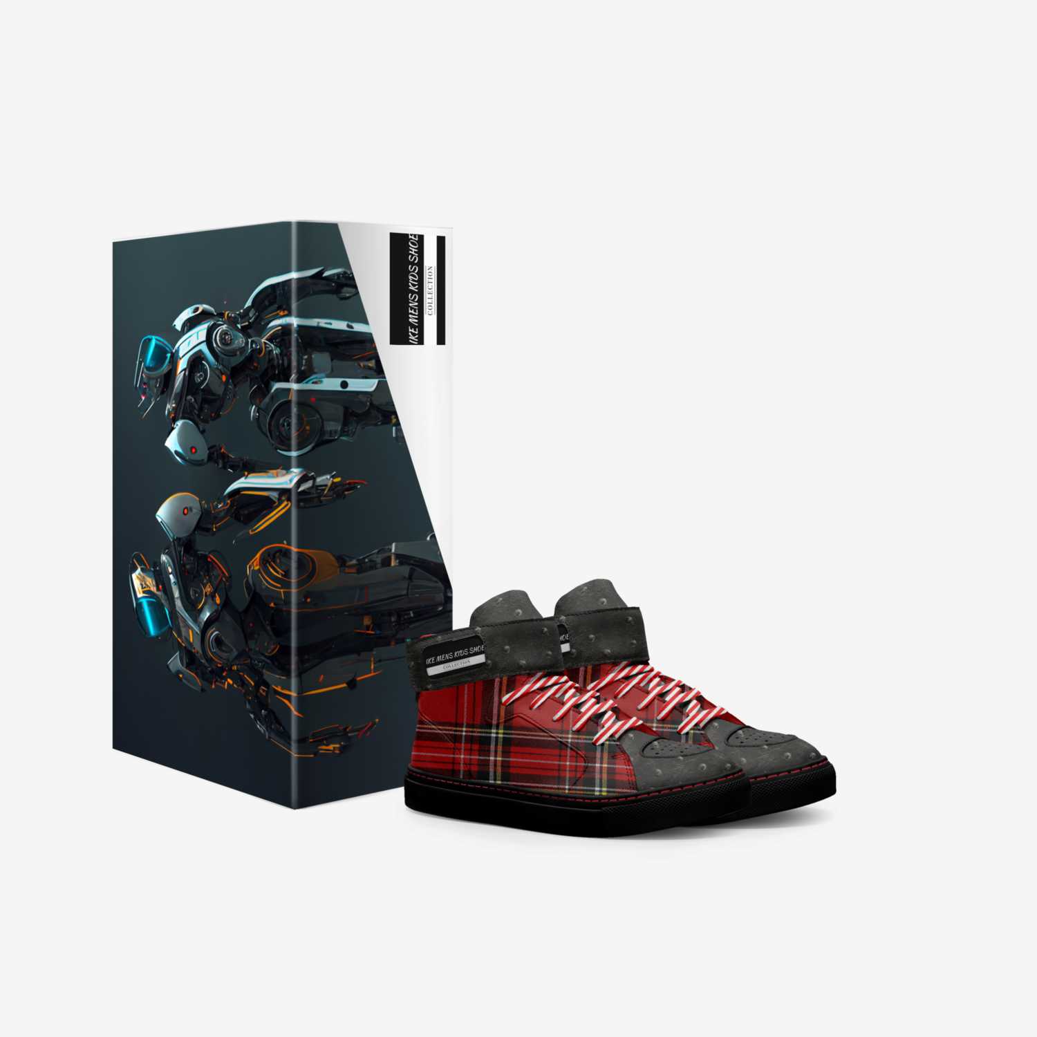 IKE MENS KIDS SHOE custom made in Italy shoes by Isaac A Mensah | Box view