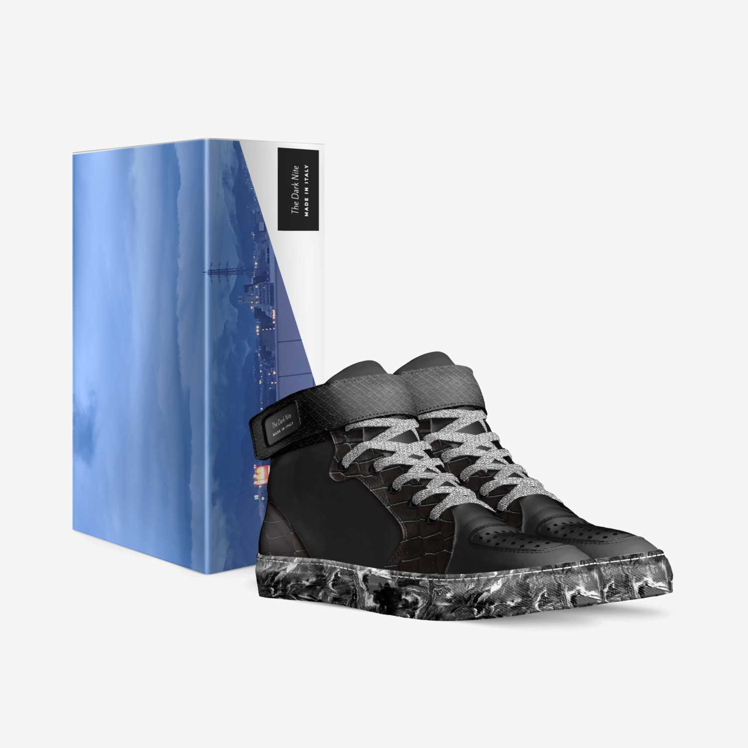 The Dark Nite custom made in Italy shoes by Tammera Hamilton | Box view