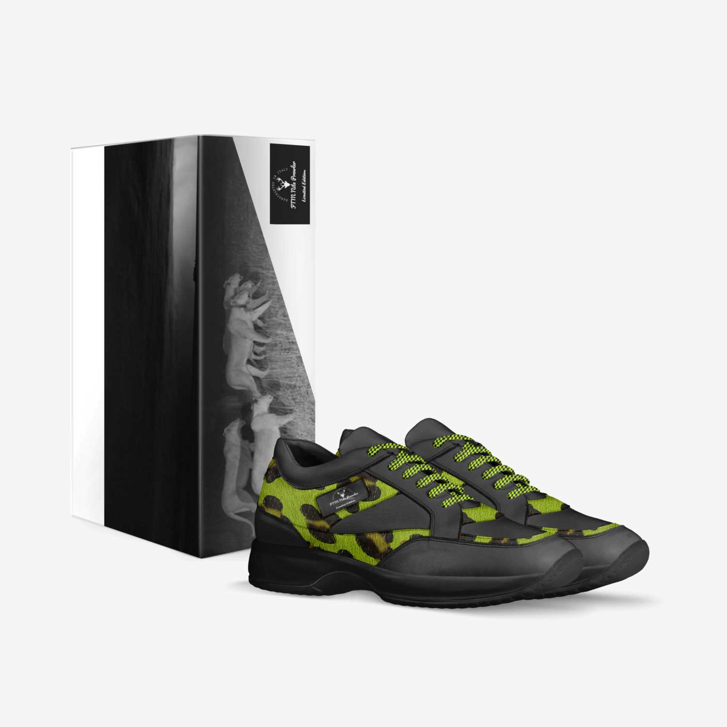 FTM Nite Prowler custom made in Italy shoes by Jibri Mcnair | Box view