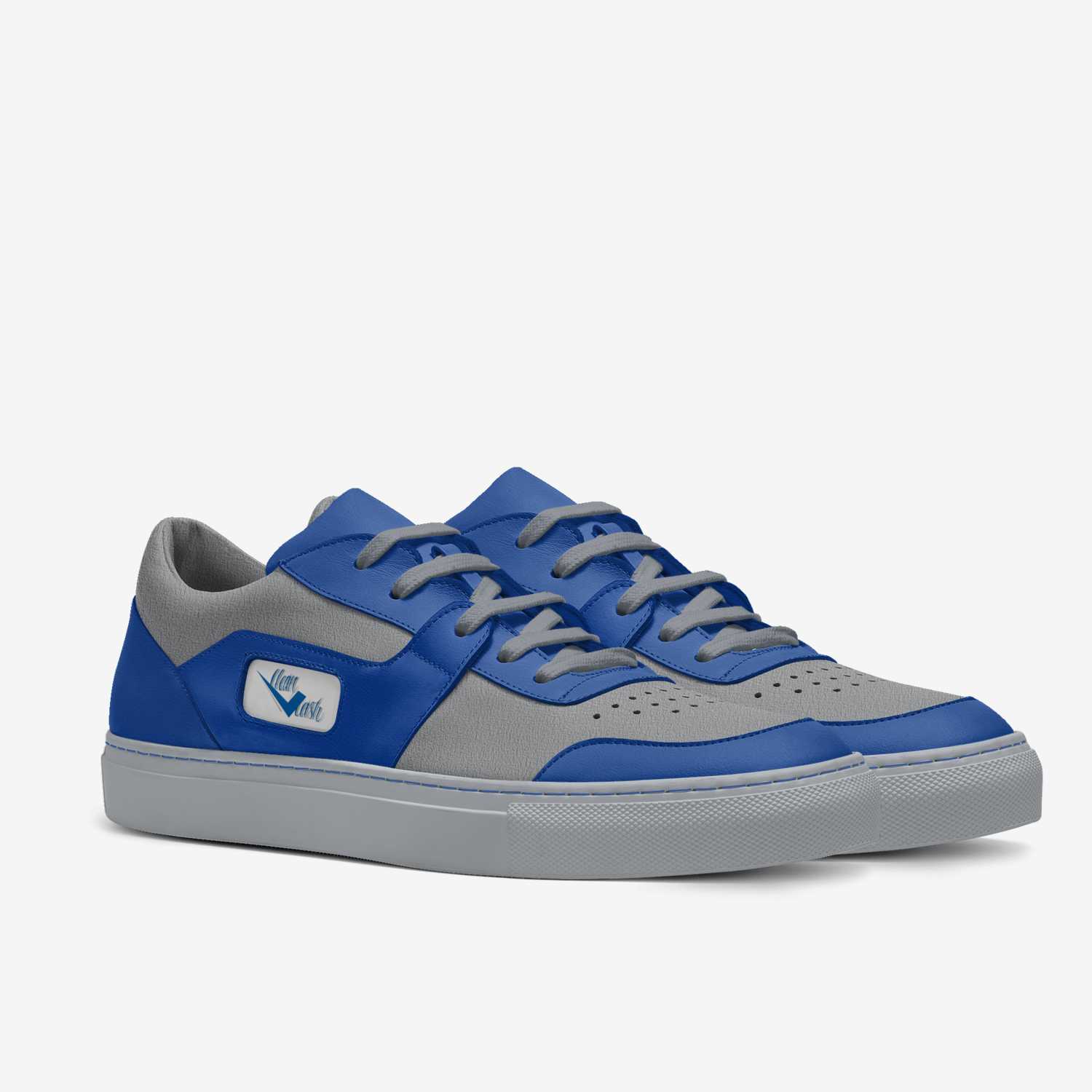 Clean cash low top custom made in Italy shoes by Deon Landry | Double view