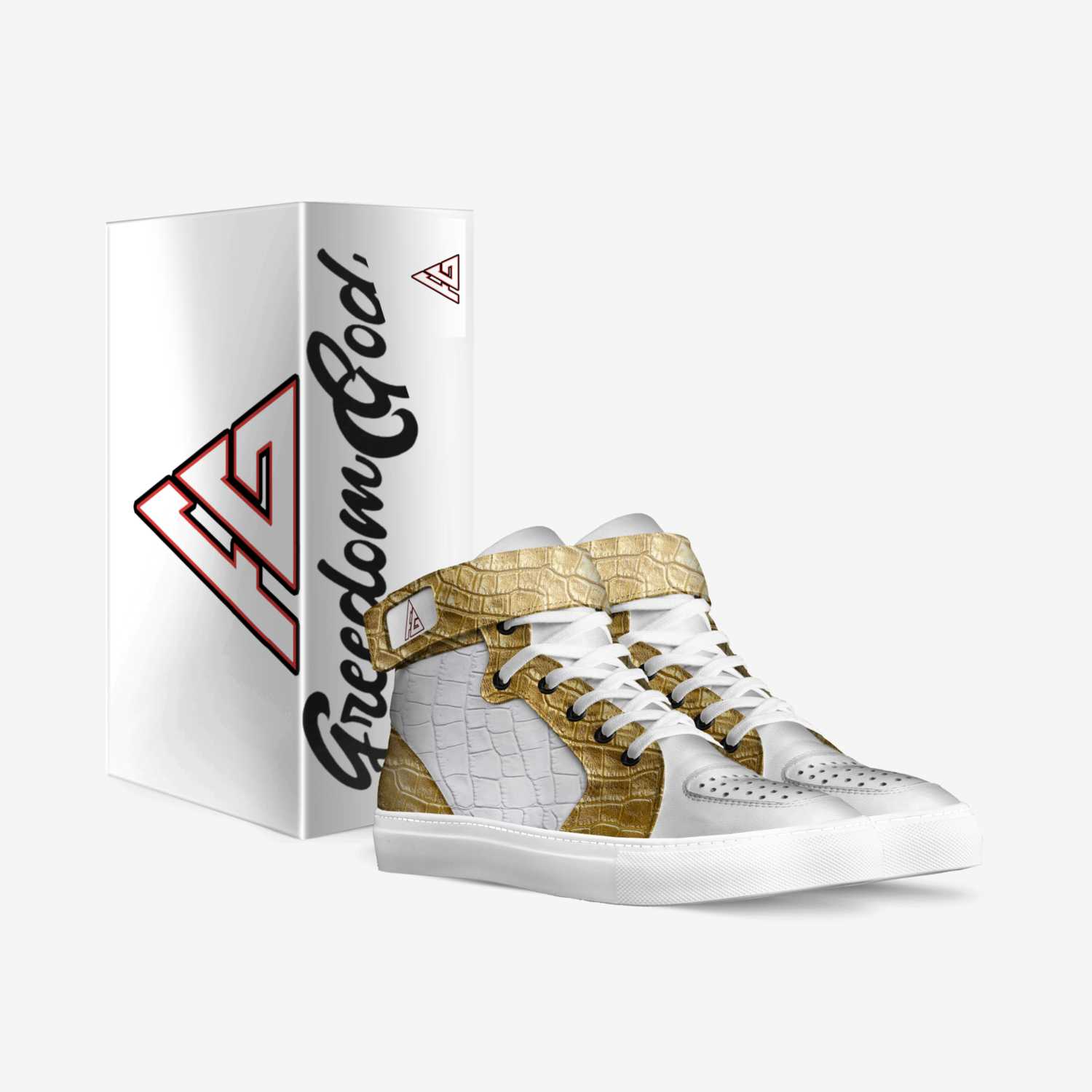 FreedomGod custom made in Italy shoes by Hassan White | Box view