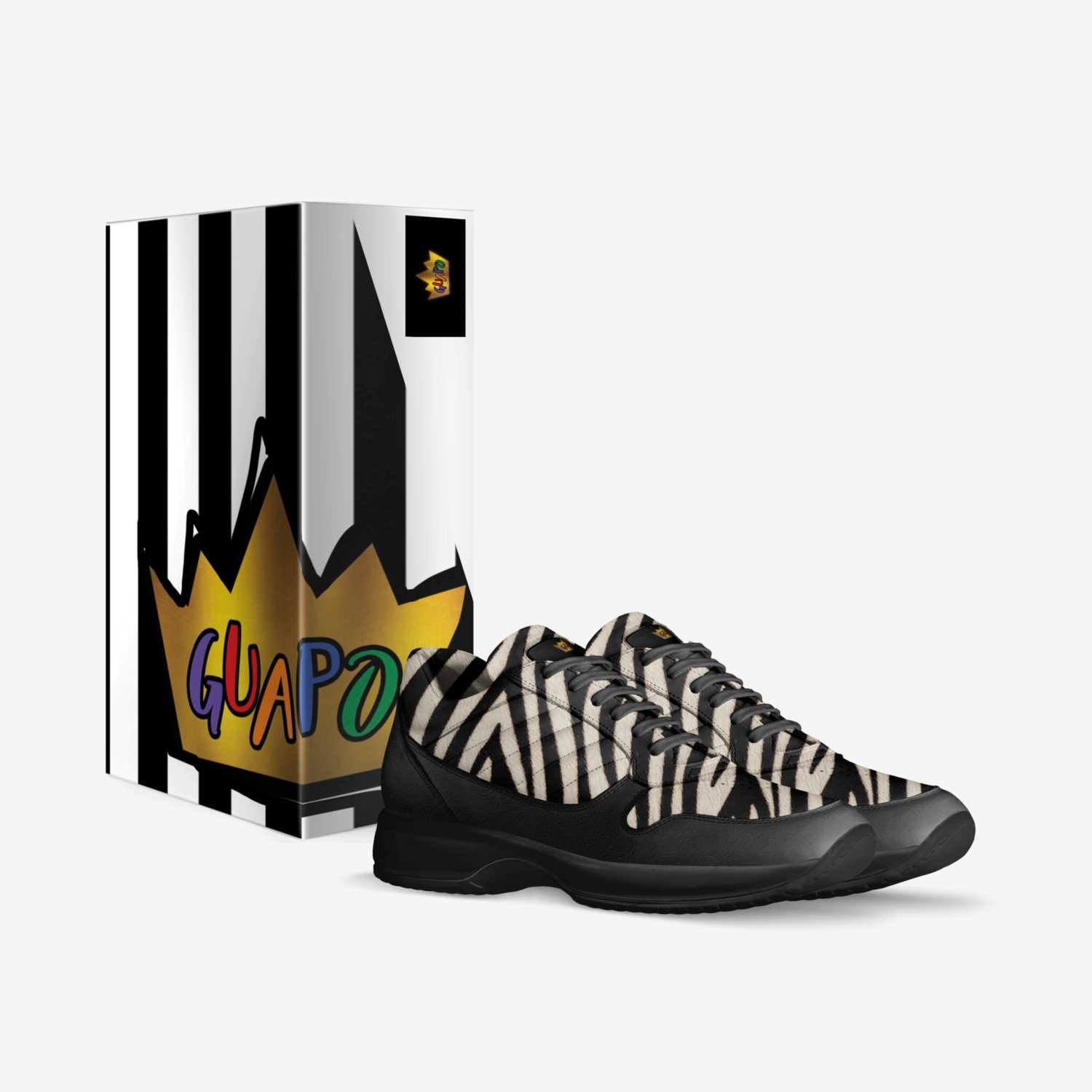 Zebra Trainers custom made in Italy shoes by Guapogear Clothing | Box view