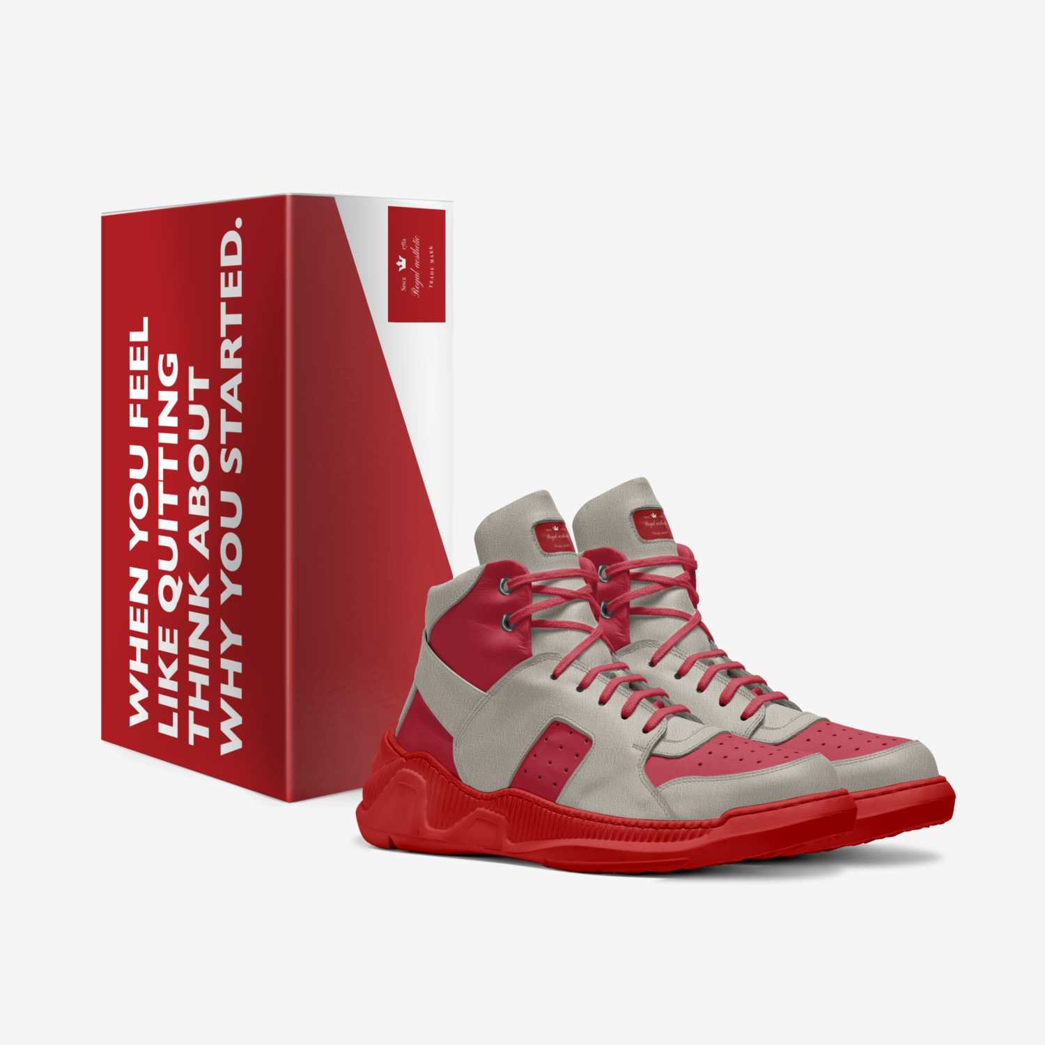 Royal aesthetic custom made in Italy shoes by Tristan Crochet | Box view