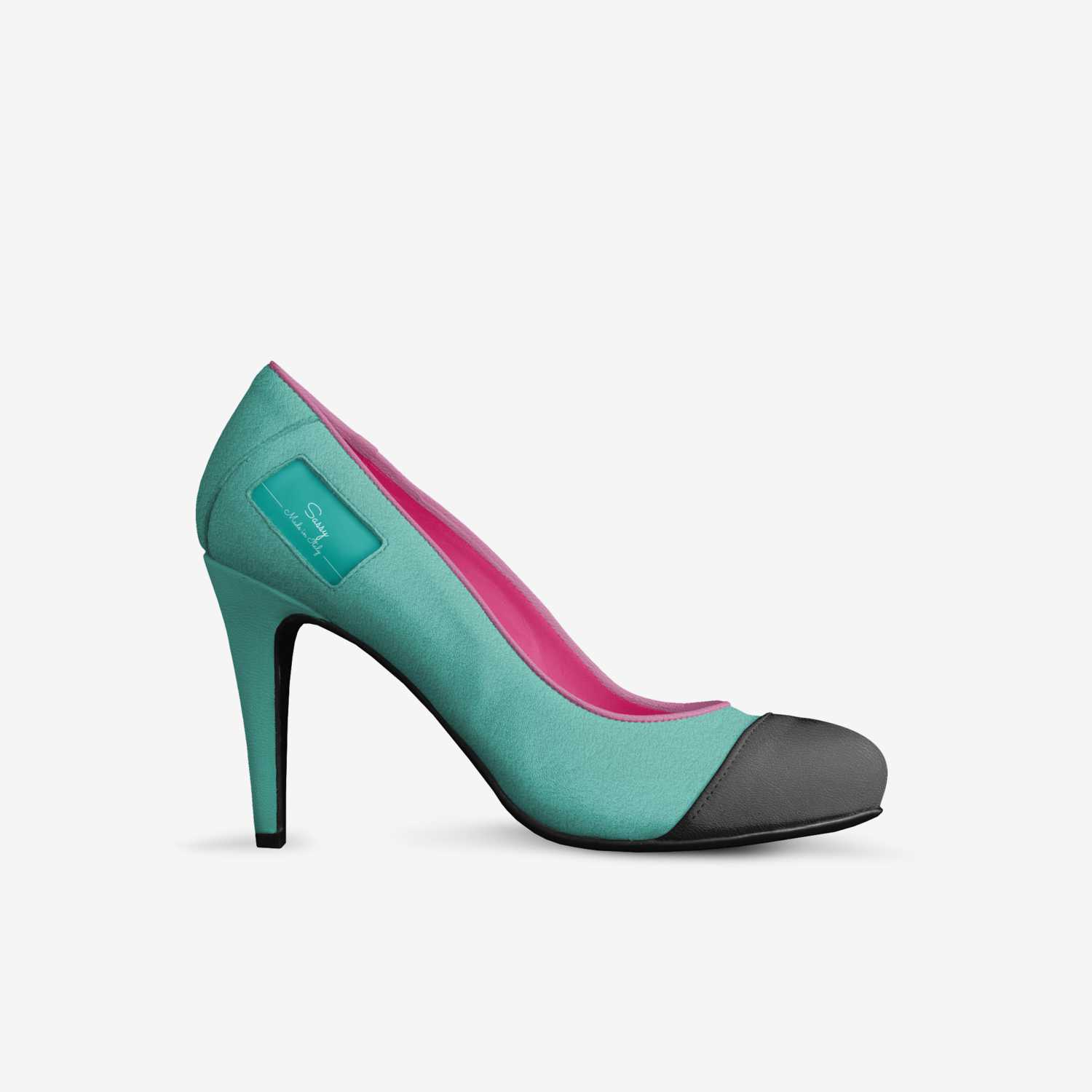 Sassy custom made in Italy shoes by Deanna Cortez | Side view