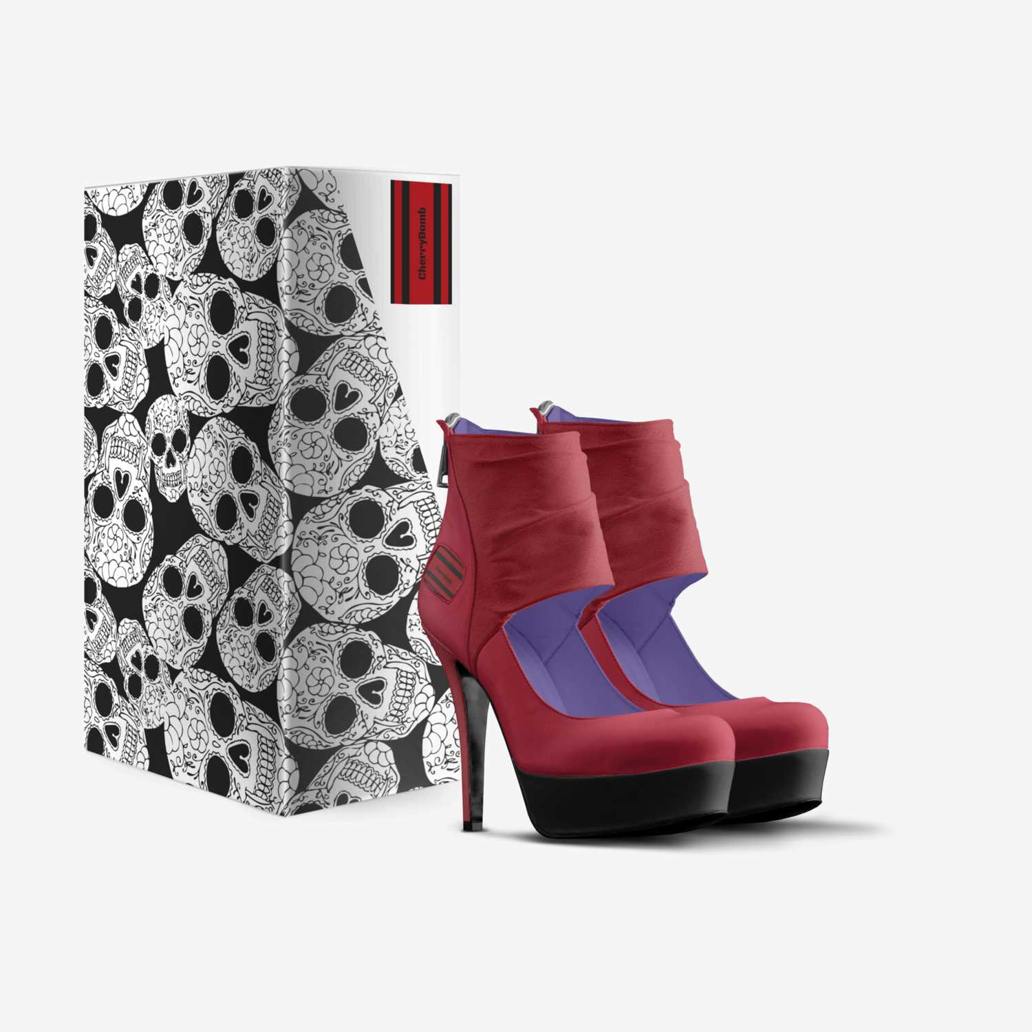 CherryBomb custom made in Italy shoes by Deanna Cortez | Box view