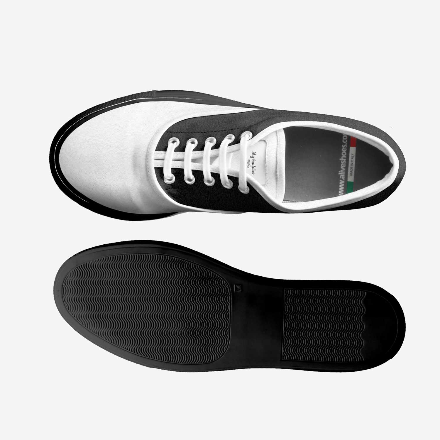 My buddies  custom made in Italy shoes by Mary G | Top view