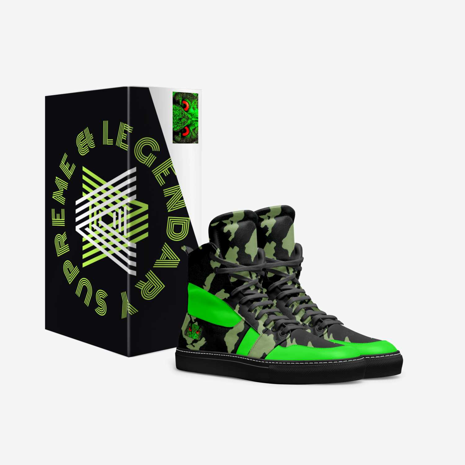 Evil Genius custom made in Italy shoes by Akini Furlonge | Box view